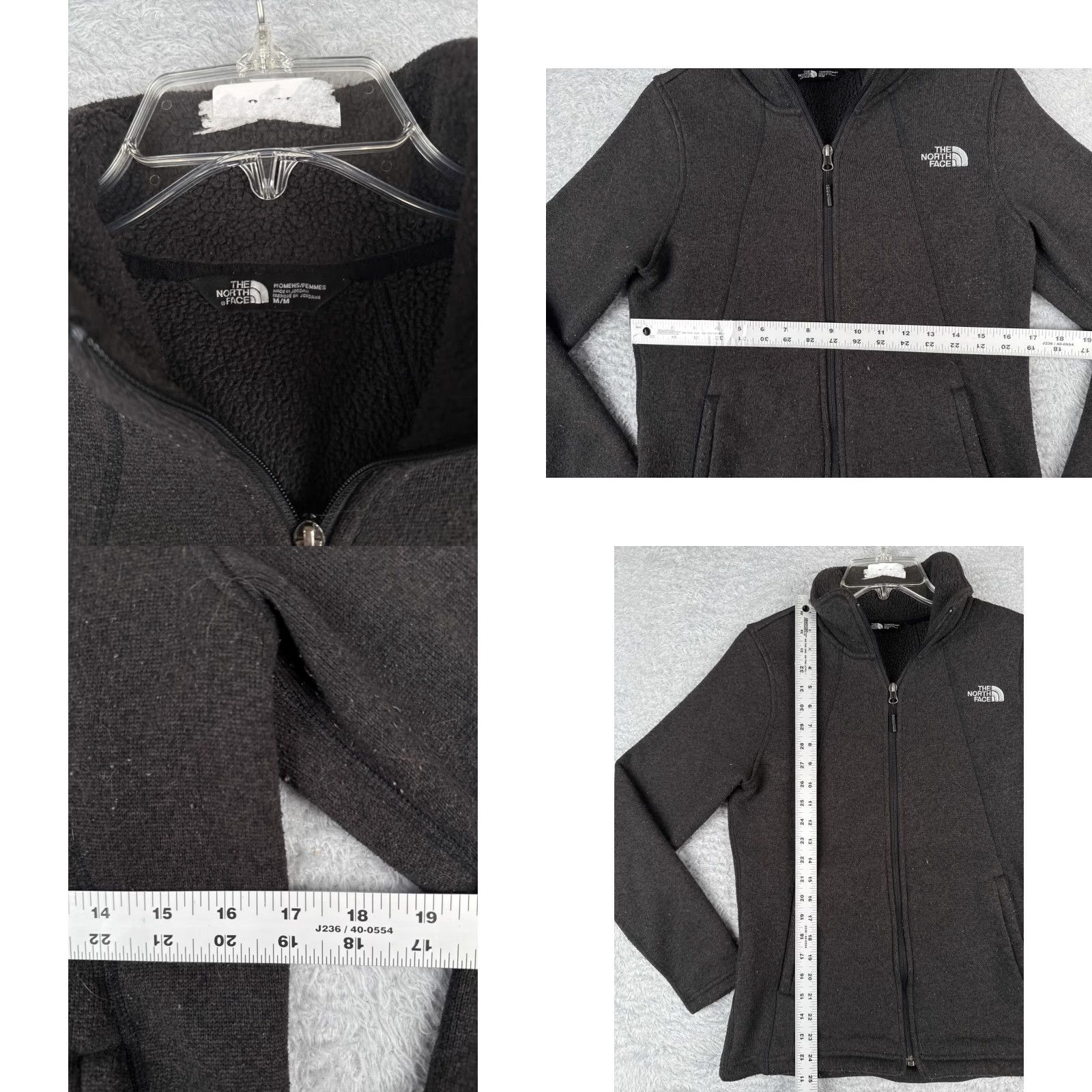 The North Face The North Face Jacket Women Medium Gray Knit Shell Sherpa Lined Polyester Mock Size M / US 6-8 / IT 42-44 - 9 Thumbnail