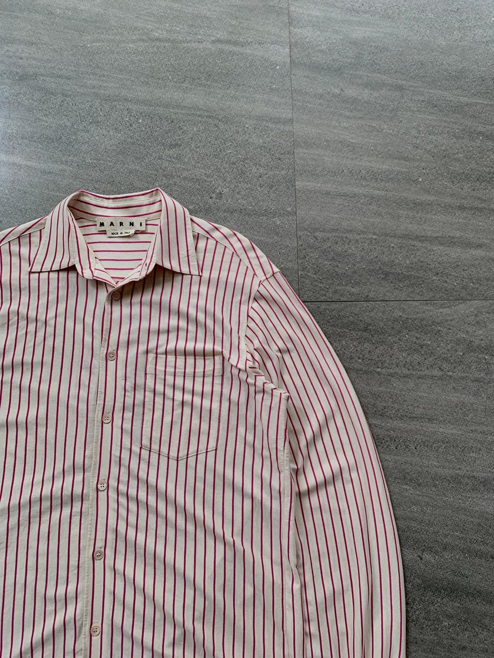 Marni FREE TAX! Striped Cotton Cloth Shirt Size US M / EU 48-50 / 2 - 2 Thumbnail