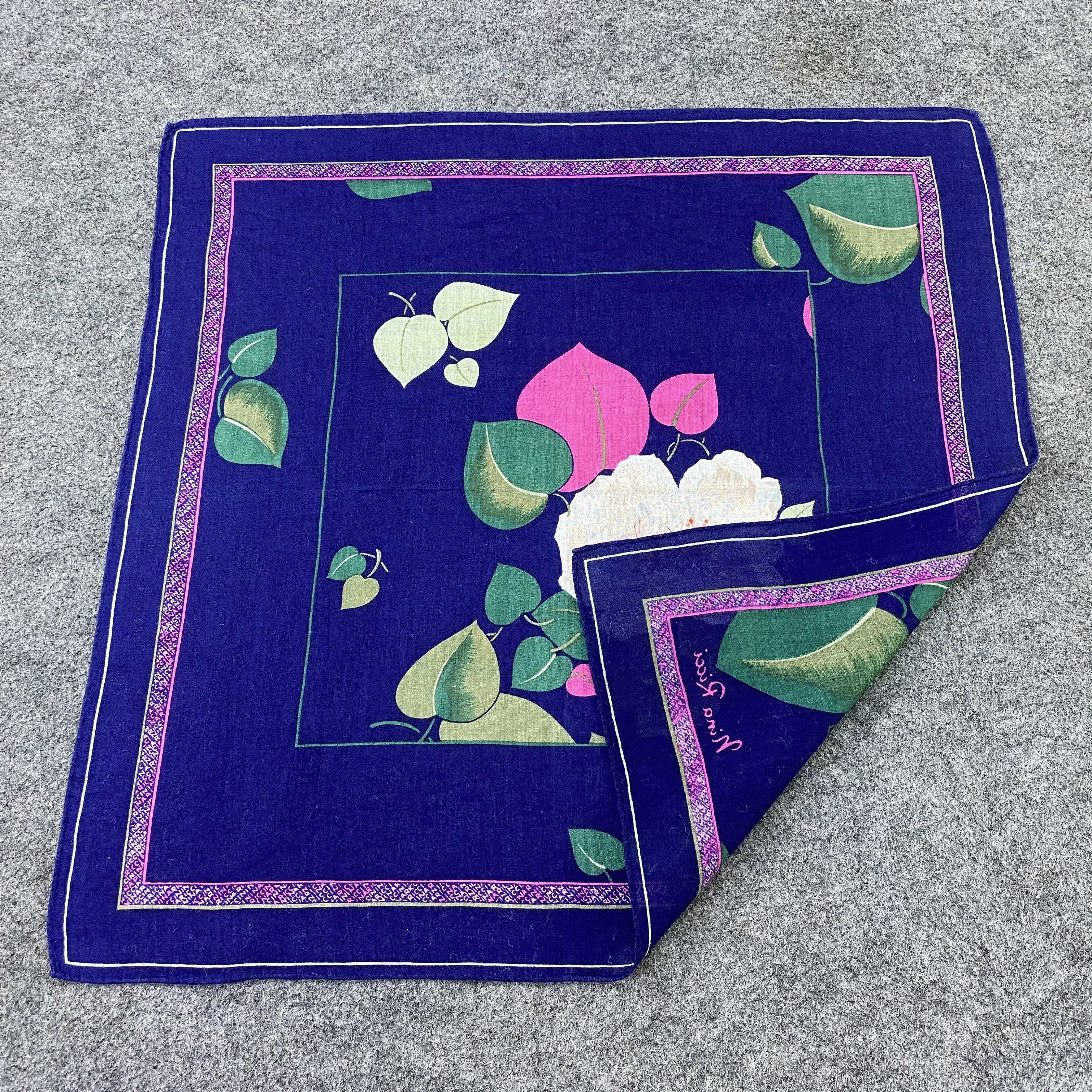 Nina Ricci × Vintage Nina Ricci Handkerchief / Bandana / Neckerchief-B1352 Size ONE SIZE - 6 Thumbnail