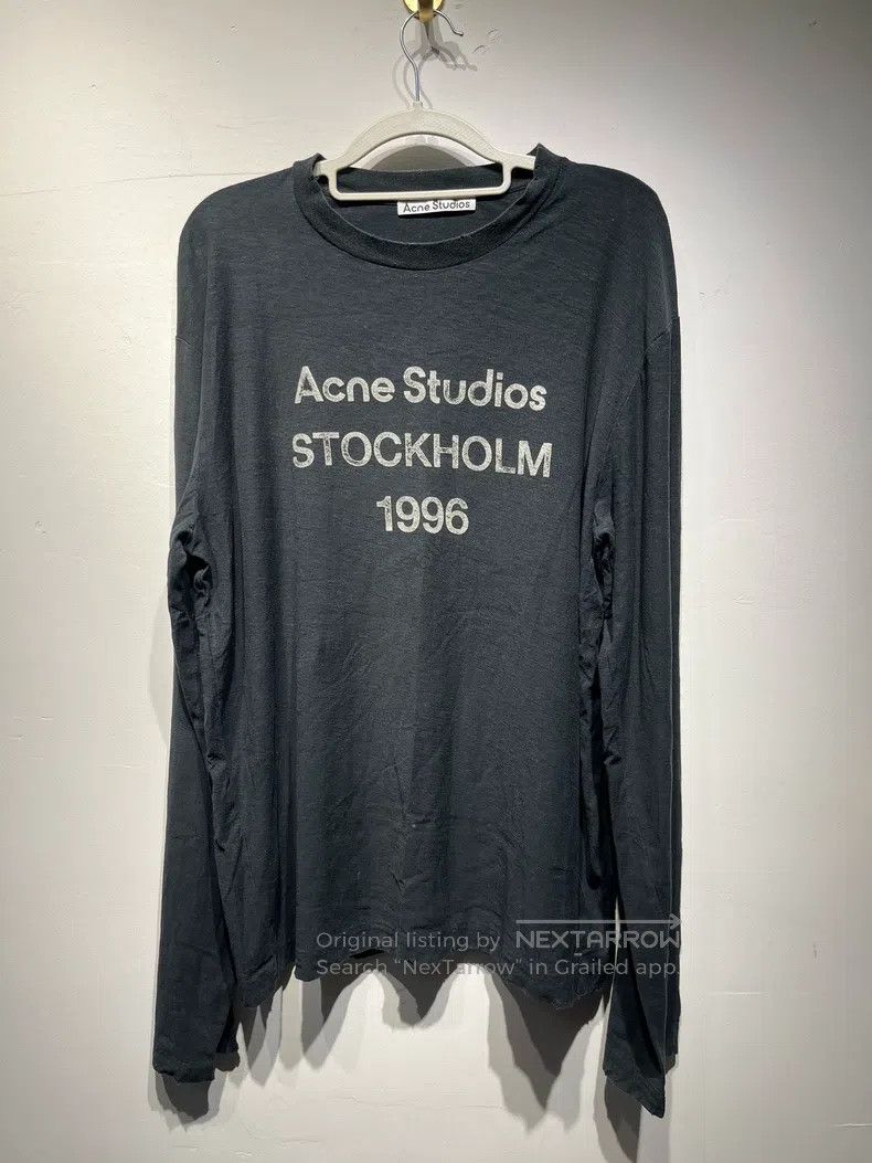 Acne Studios Acne Studios 1996 Letter Print Vintage Long Sleeve T-Shirt Size US S / EU 44-46 / 1 - 1 Thumbnail