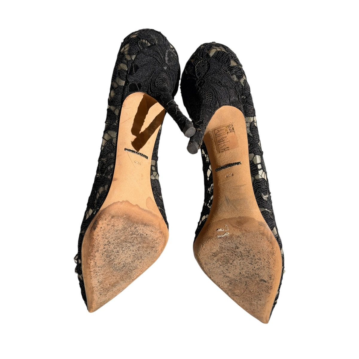 Dolce & Gabbana Taormina lace crystal pumps Size US 10.5 / IT 40.5 - 4 Thumbnail