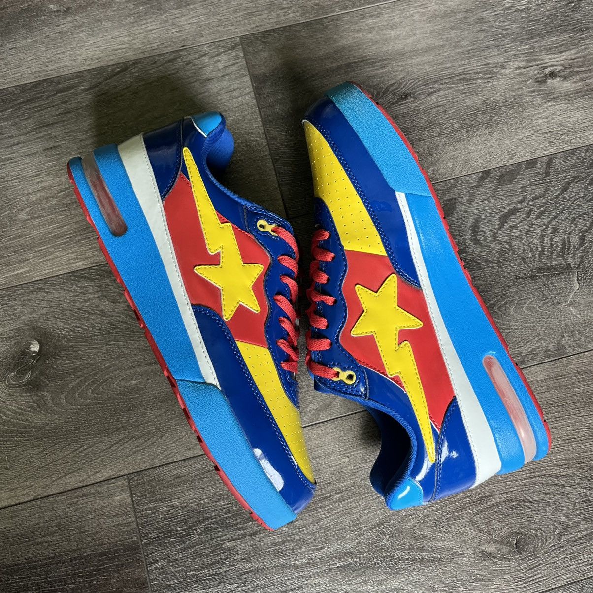 Bape × DC Comics RARE OG 2007 BAPE X DC COMICS WONDER WOMAN BAPESTA ROADSTAS Size US 10 / EU 43 - 3 Thumbnail
