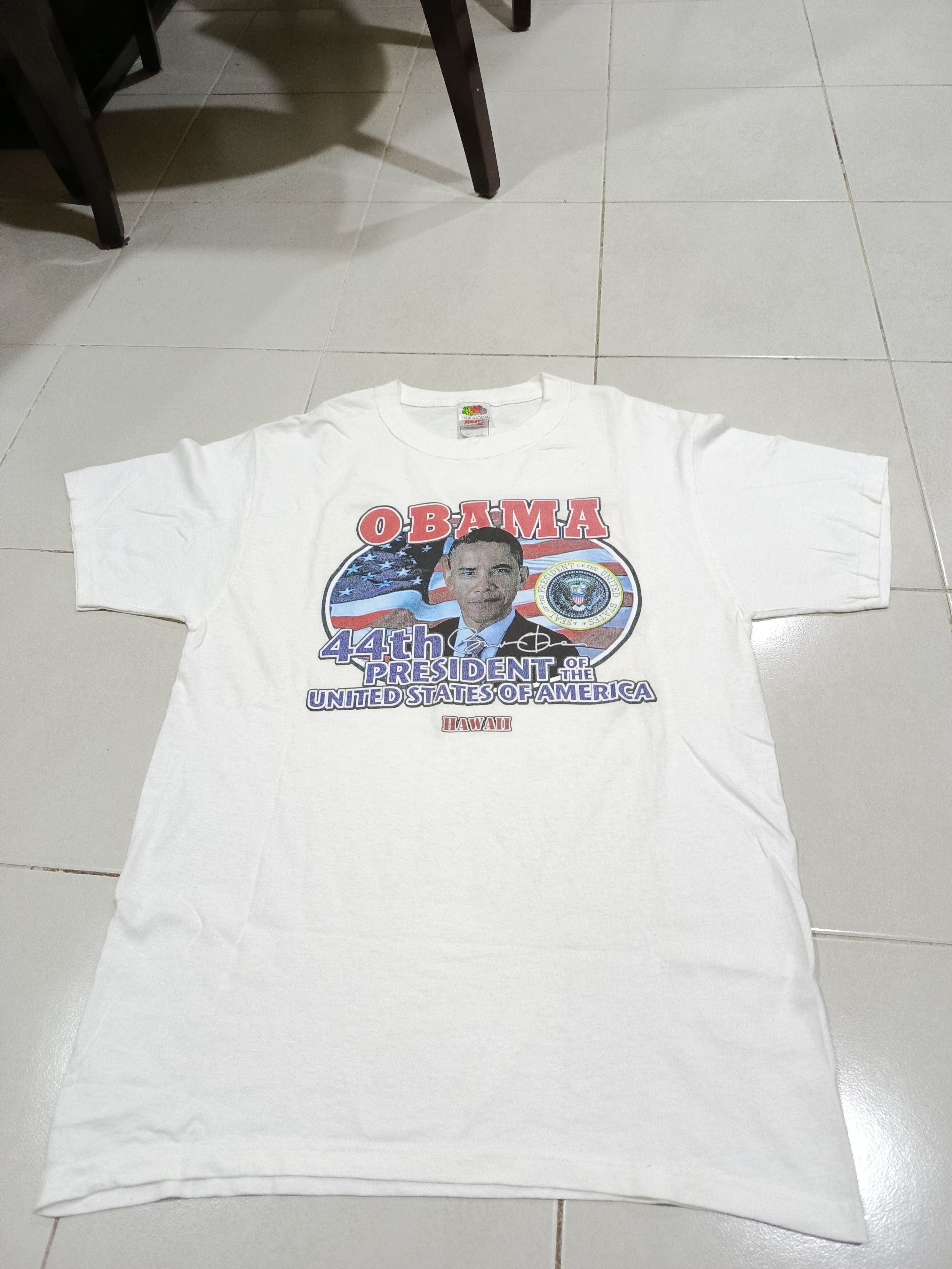 Vintage Vintage Obama American President rap tees t-shirt Size US M / EU 48-50 / 2 - 2 Thumbnail