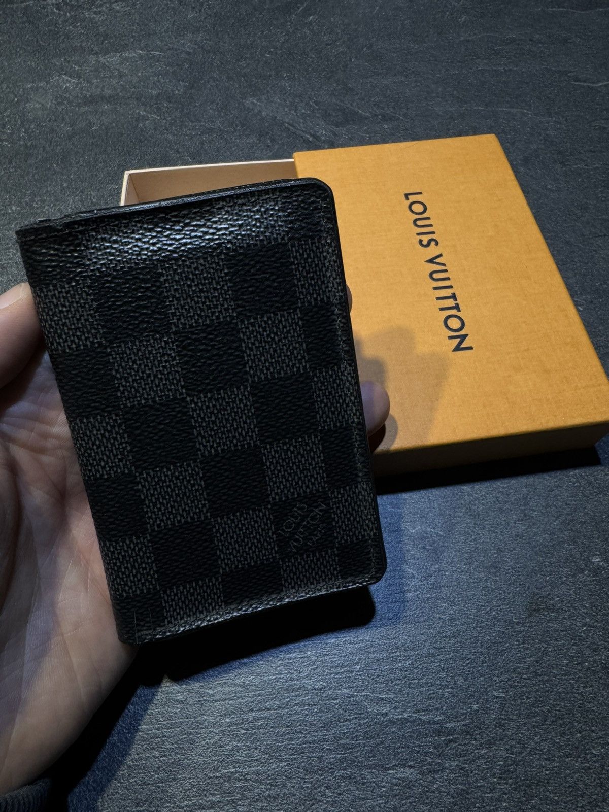 Designer × Leather × Louis Vuitton Louis Vuitton Pocket Organizer Daimer wallet Size ONE SIZE - 1 Thumbnail