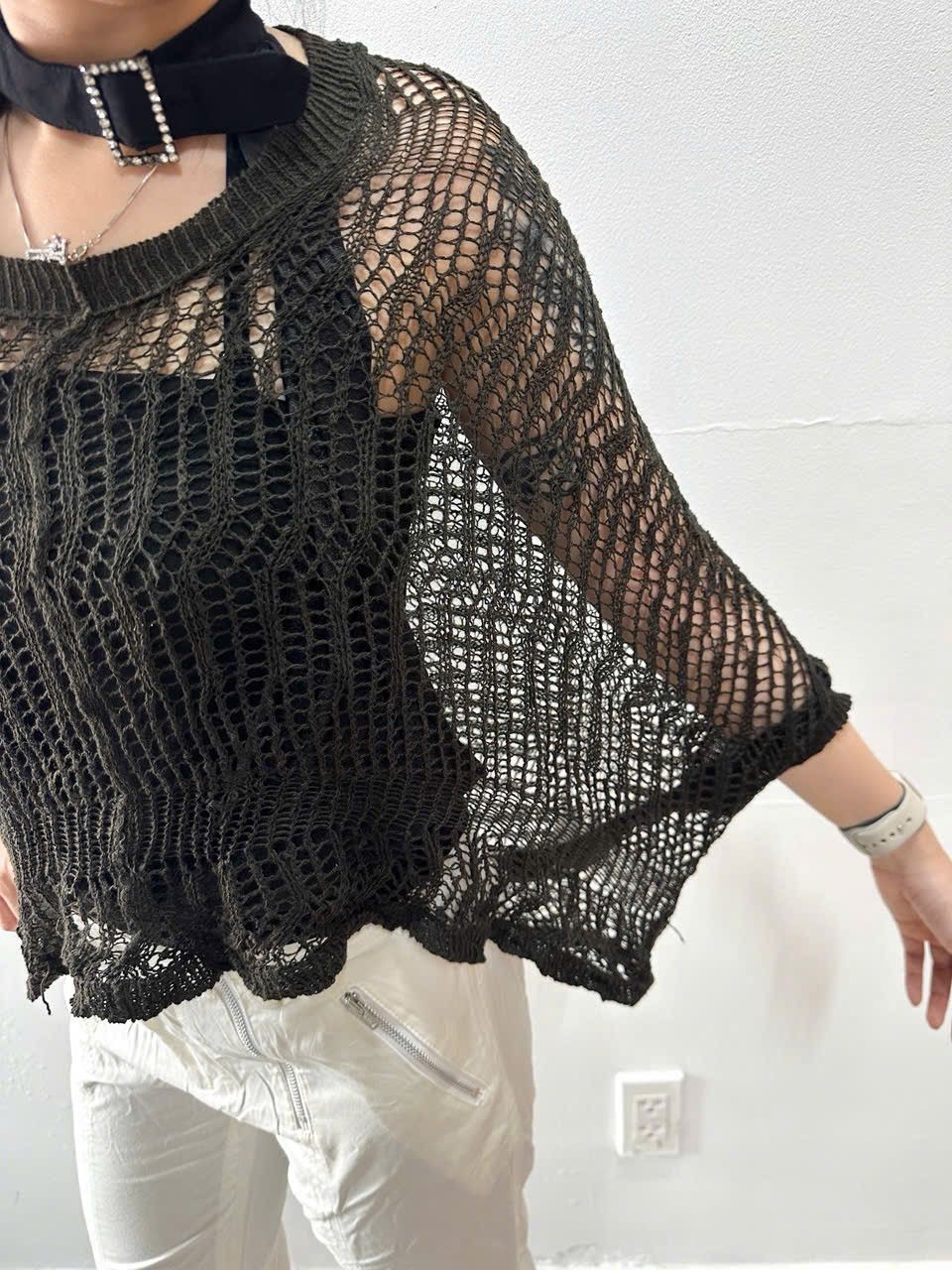 Yohji Yamamoto 2000s Yohji Yamamoto Crochet Cardigan Size ONE SIZE - 6 Thumbnail