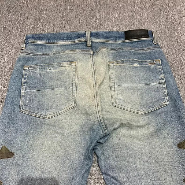Amiri Amiri Blue bone leather jeans 2501-Nextarrow Size US 33 - 5 Thumbnail