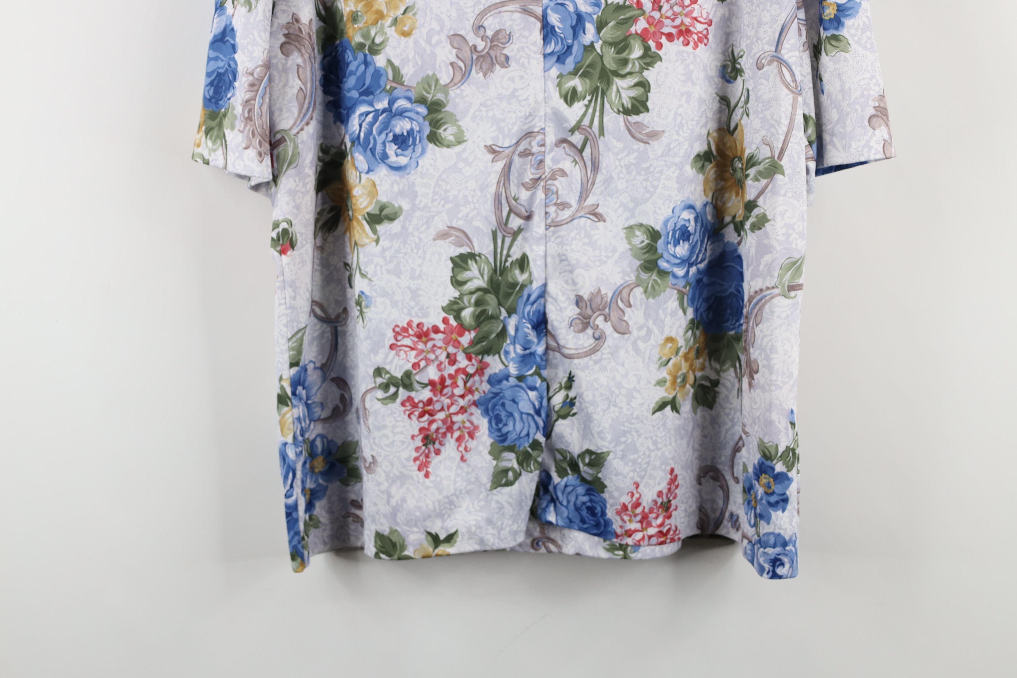 Vintage Vintage 90s Streetwear Ribbed Flower Knit Shirt Top USA Size L / US 10 / IT 46 - 14 Thumbnail