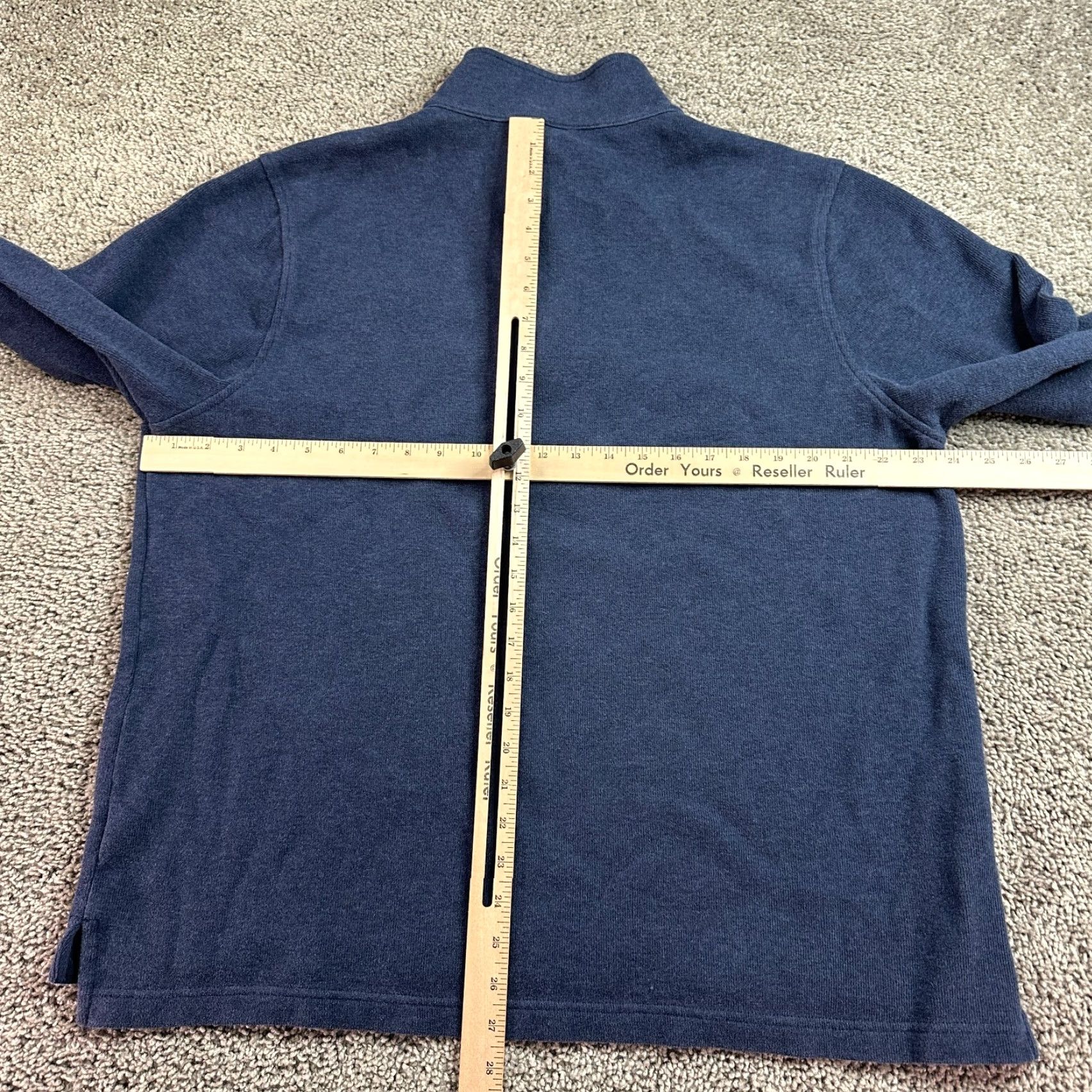 Vintage L.L. Bean Sweater Mens XL Blue Cotton Long Sleeve 1/4 Zip Pullover Size US XL / EU 56 / 4 - 7 Thumbnail