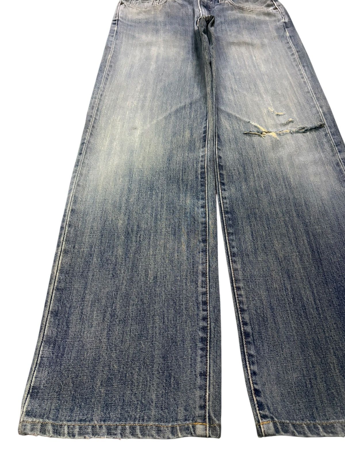 Japanese Brand Vintage Japanese Brand Distressed Baggy Jeans Size US 29 - 6 Thumbnail