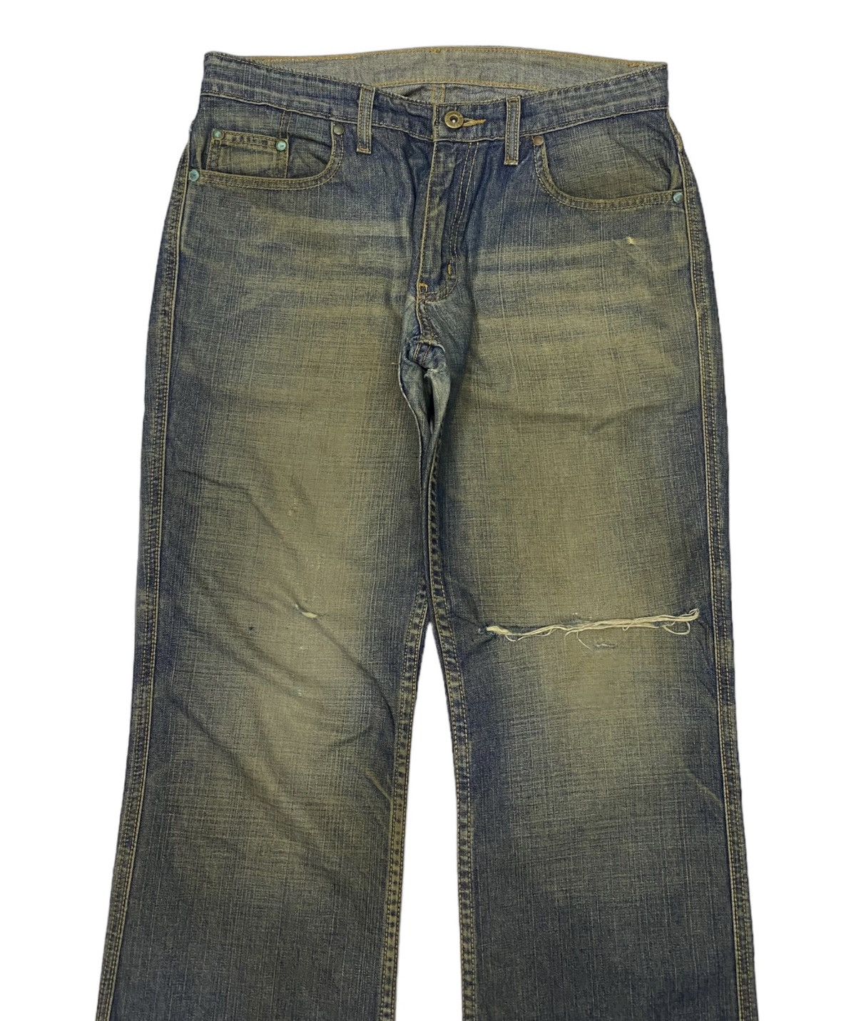 Polo Ralph Lauren × Ralph Lauren 🔥VINTAGE POLO RALPH LAUREN BOOTCUT DISTRESSED DENIM JEANS Size US 32 / EU 48 - 5 Thumbnail