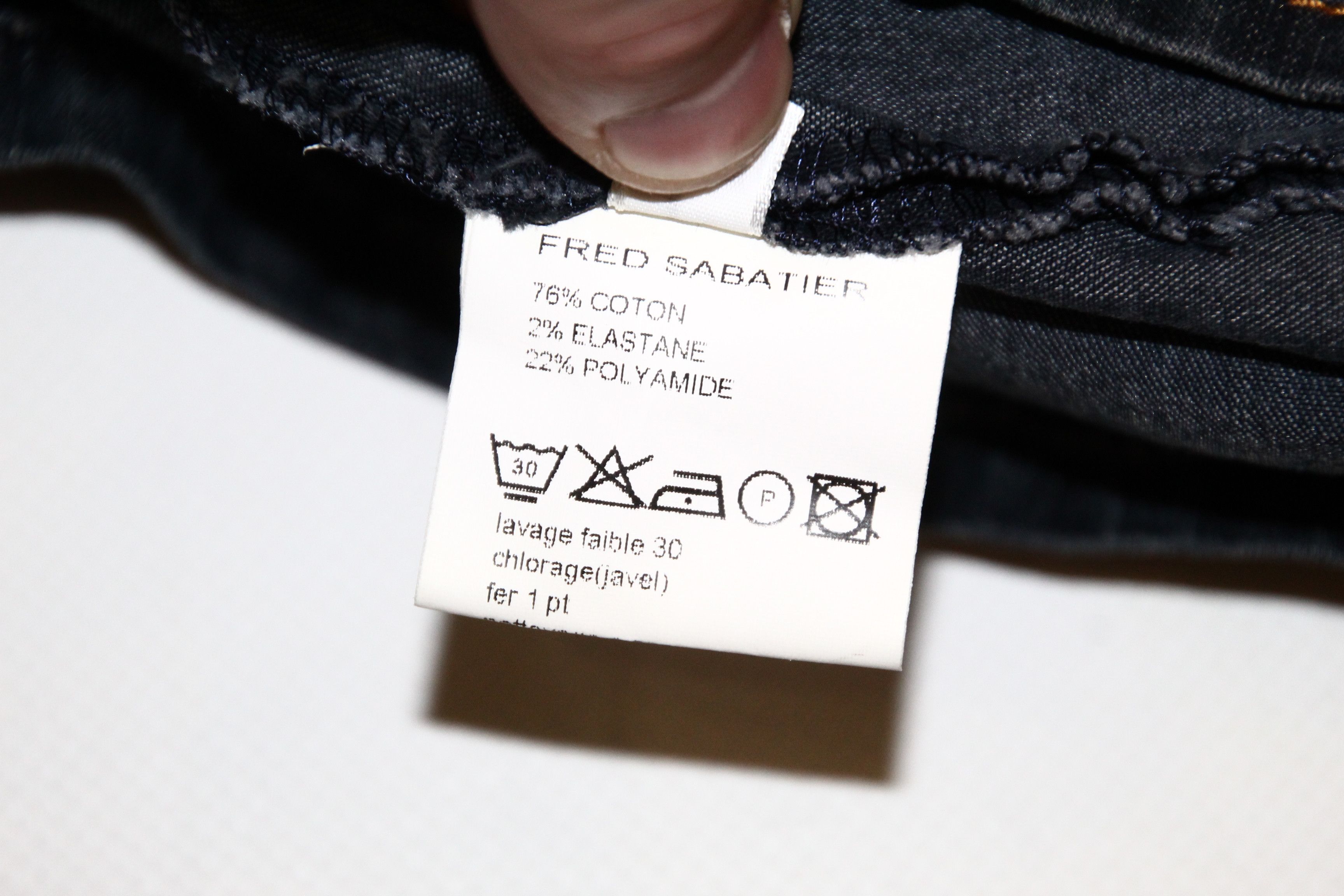 Marithe + Francois Girbaud RARE VTG🔥Fred Sabatier Asymmetrical Faded Denim Cargo Skirt Size 32" / US 10 / IT 46 - 12 Thumbnail