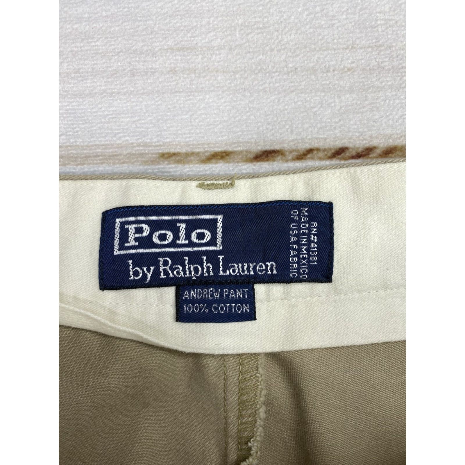 Polo Ralph Lauren VINTAGE Polo Ralph Lauren Andrew Pants 38x32 Khaki Chino Pleated Golf Slacks Men Size US M / EU 48-50 / 2 - 5 Thumbnail