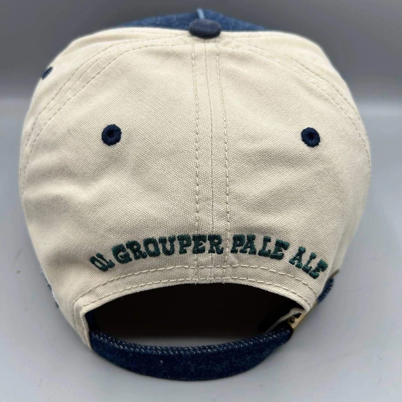 The Game Key West Brewing Ol Grouper Pale Ale Hat Men Navy Strap Back Size ONE SIZE - 5 Thumbnail