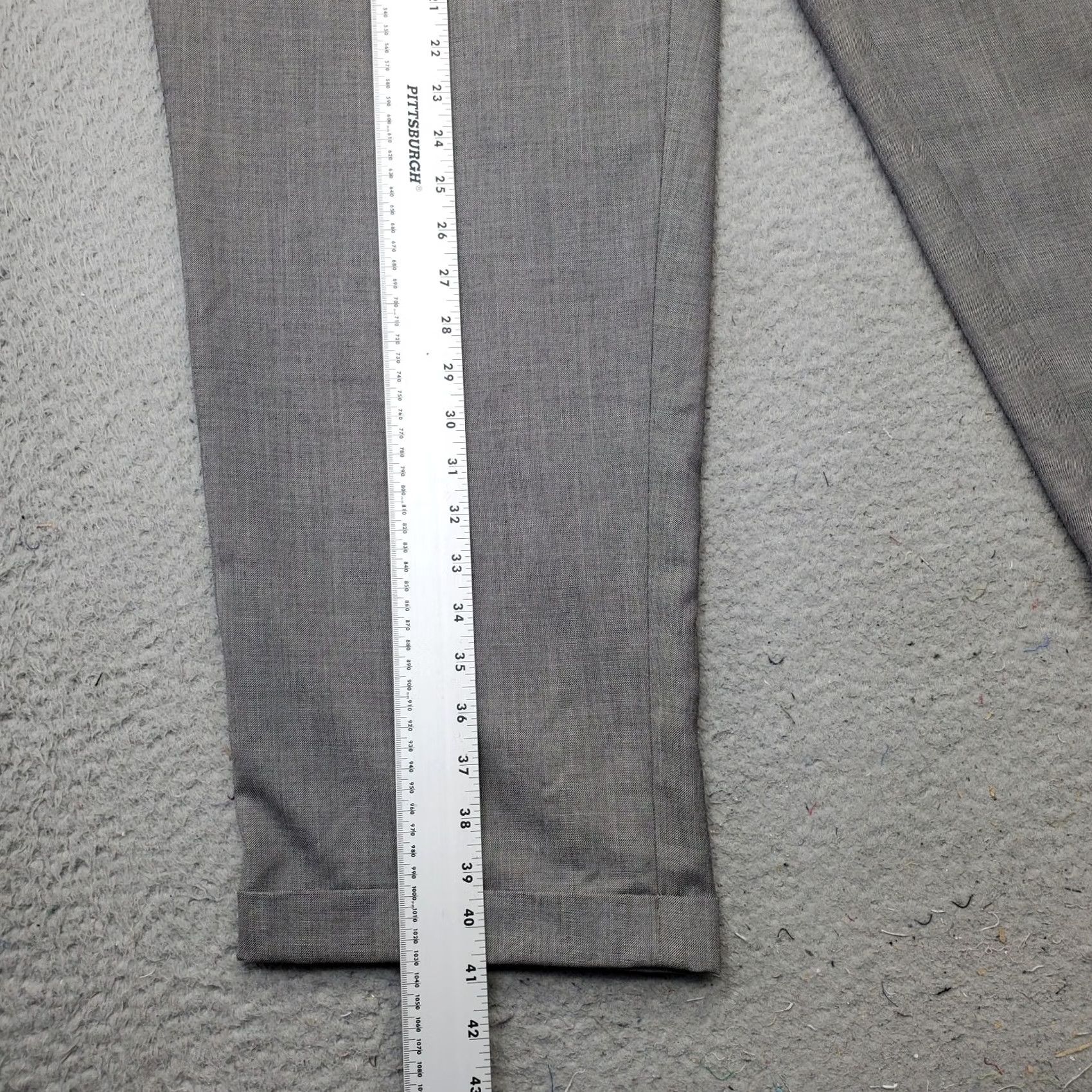Dockers Dockers Mens Dress Pant Gray 42x30 Pleated Low Waist Regular Fit Straight Cuffed Pants Size US 42 / EU 58 - 3 Thumbnail