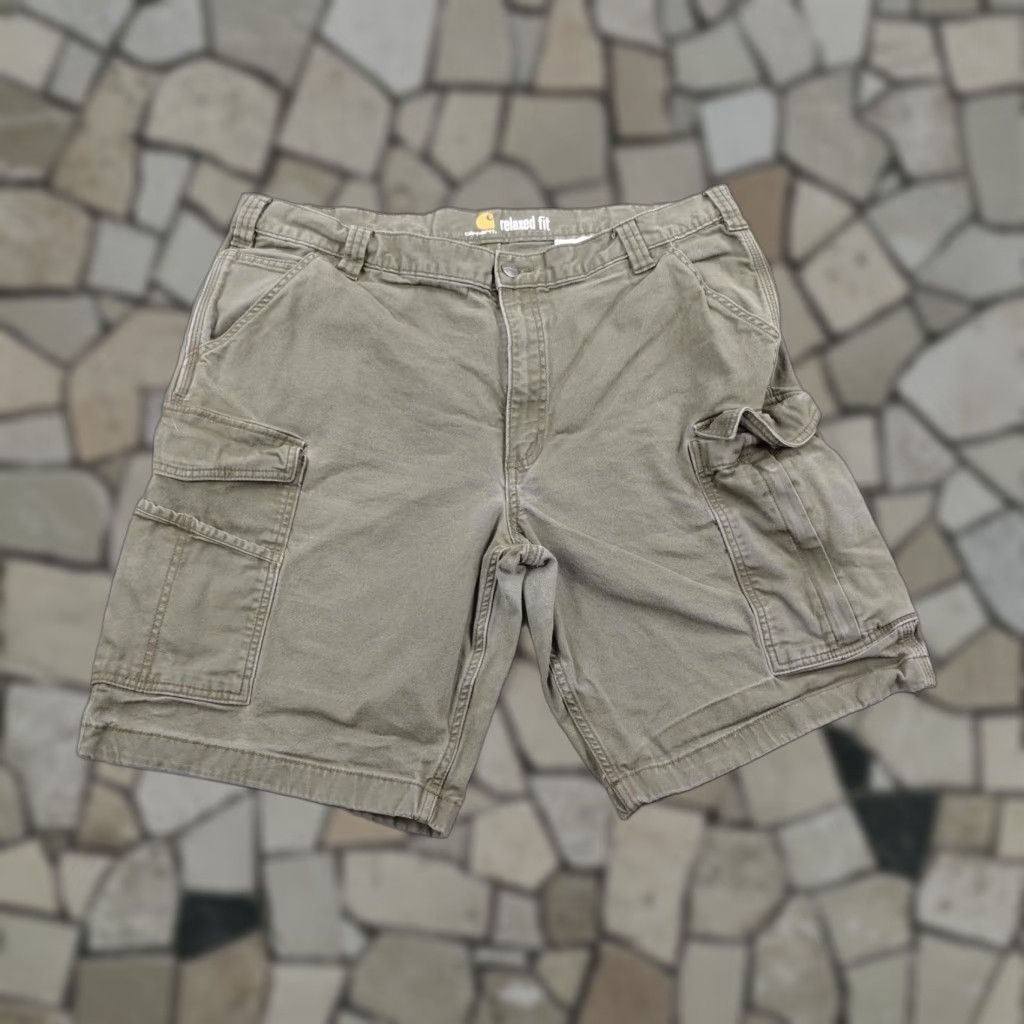 Carhartt Carhartt Shorts Mens 40 Green Relaxed Cargo Carpenter Canvas Rugged Flex Rigby Size US 40 / EU 56 - 1 Thumbnail