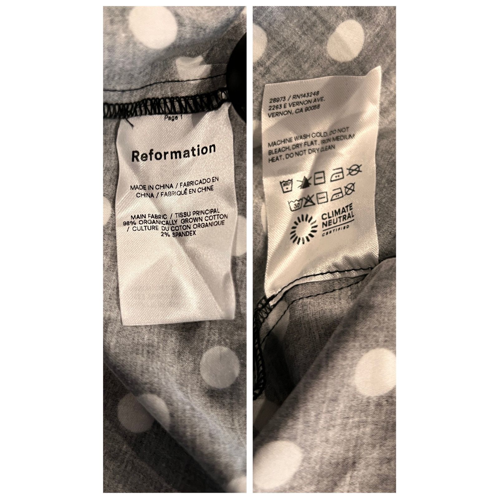 Reformation Reformation Michaela Organic Cotton A-Line Dress Size 10 Size L / US 10 / IT 46 - 6 Thumbnail
