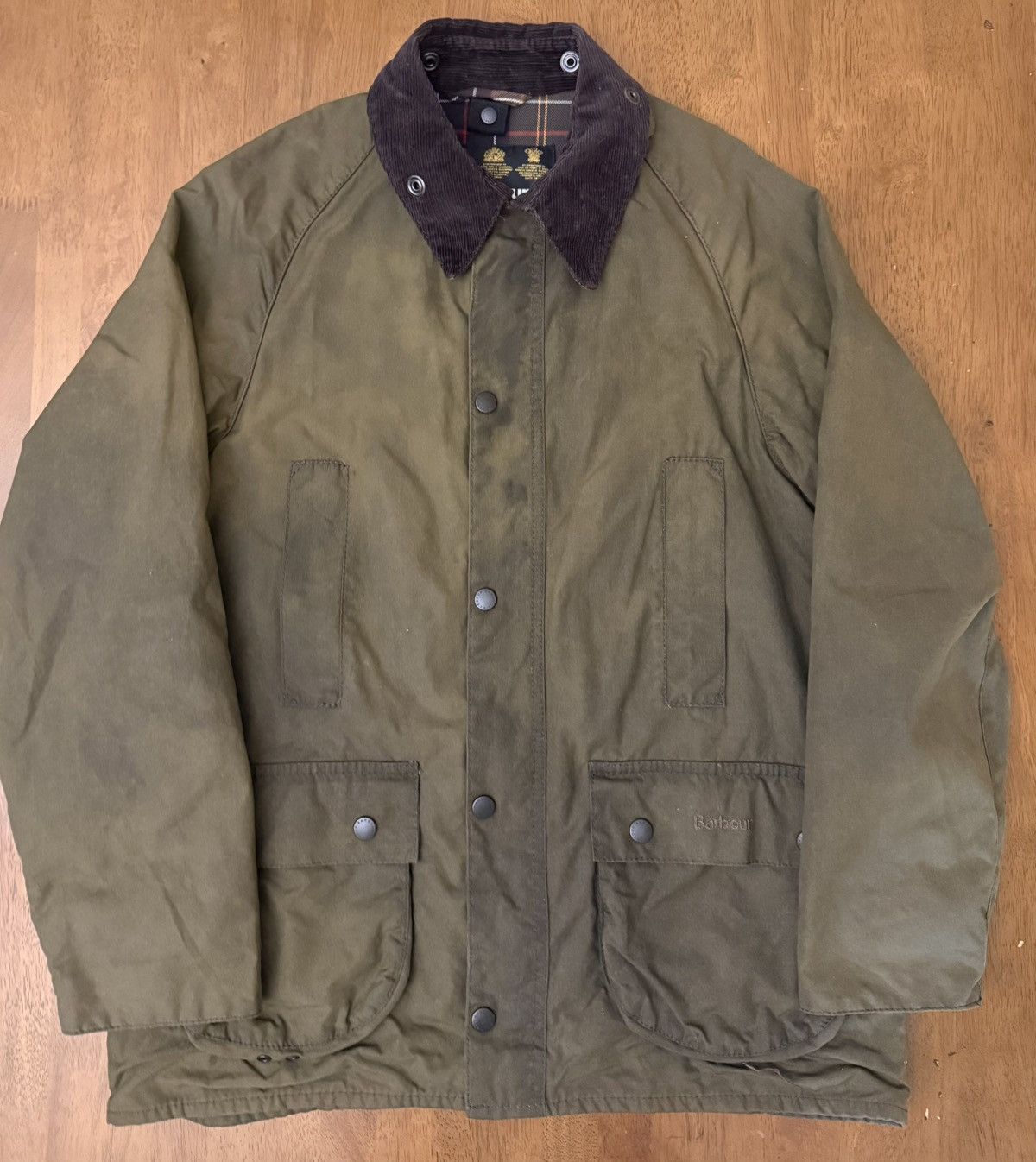 Barbour Barbour Classic Beaufort Women’s XXL Olive Wax Jacket Size XXL / US 16-18 / IT 52-54 - 1 Thumbnail