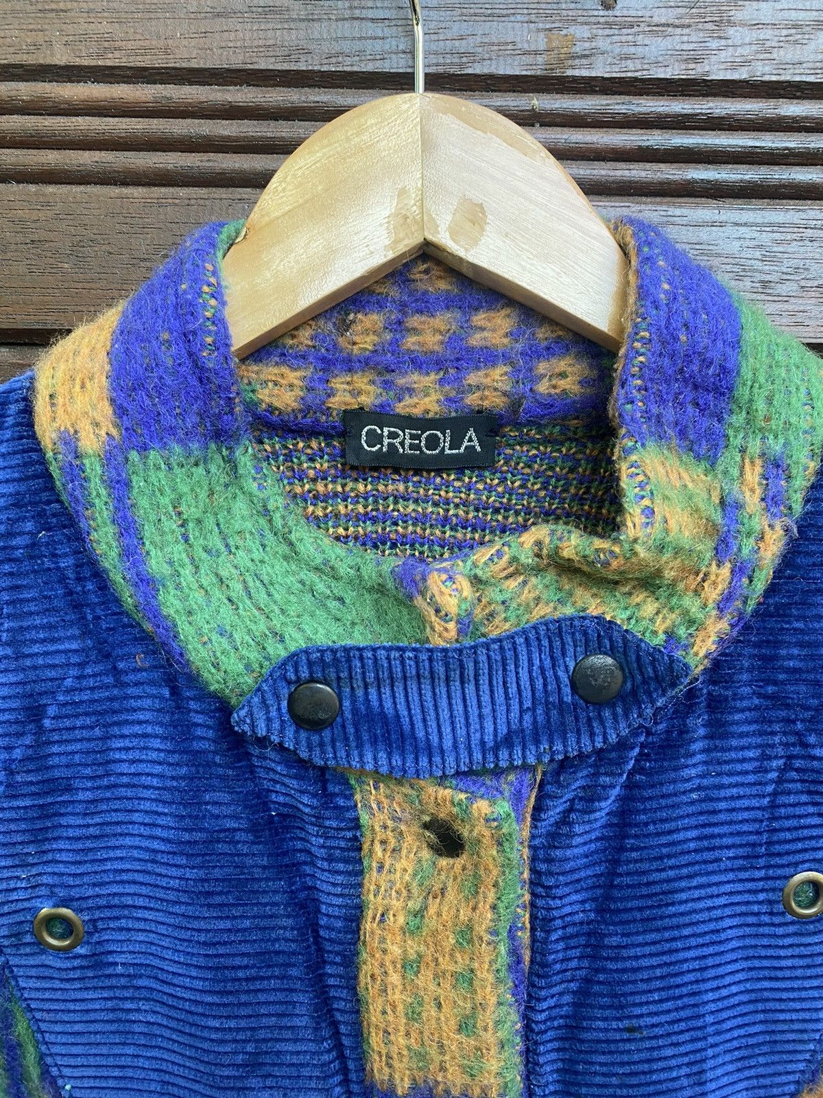 Designer × Vintage Vintage Creola Vests like Patchwork Wool Size US M / EU 48-50 / 2 - 6 Thumbnail