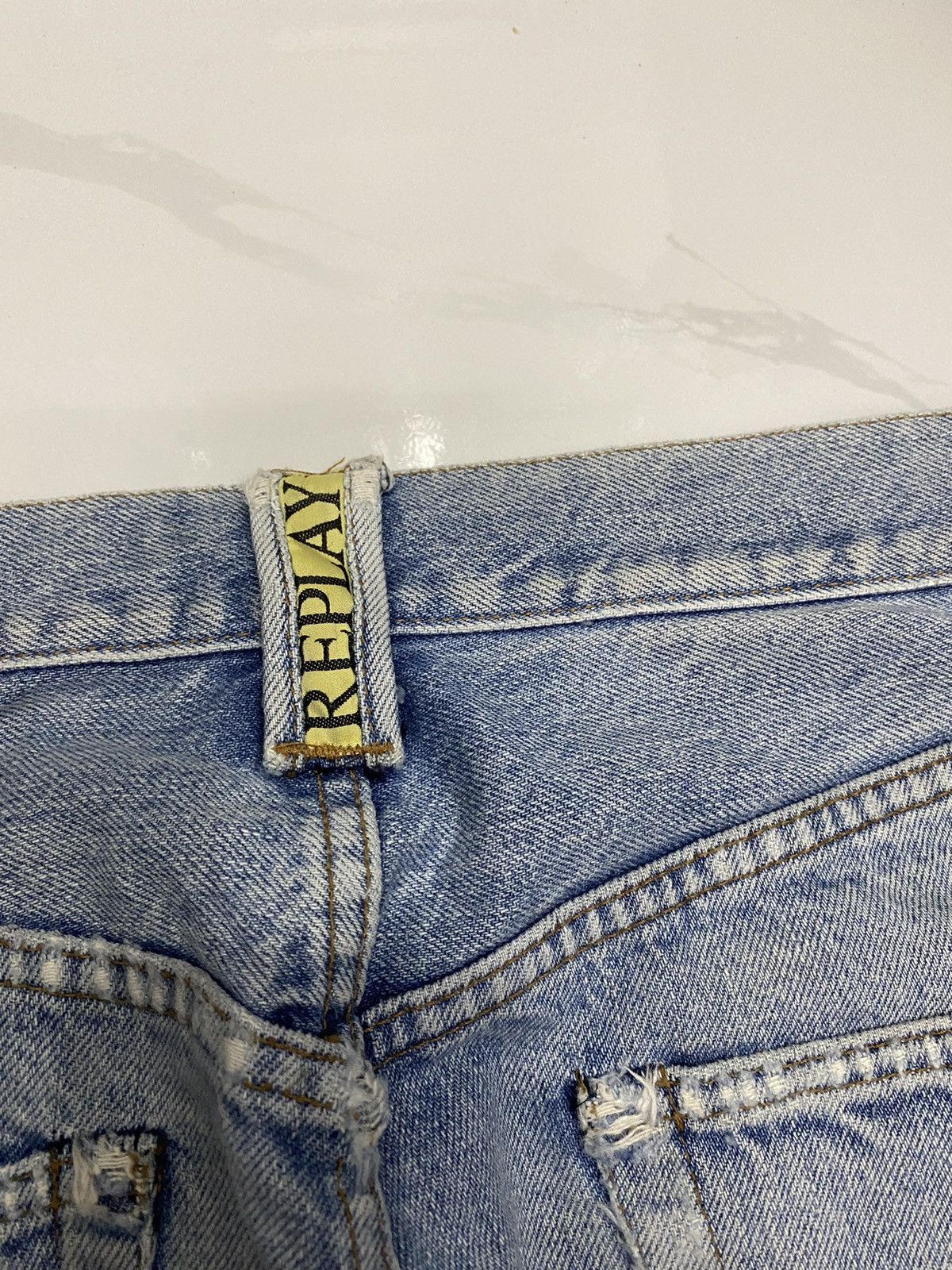 If Six Was Nine BAGGY JEANS REPLAY DISTRESSED DENIM JEANS Size US 30 / EU 46 - 9 Thumbnail
