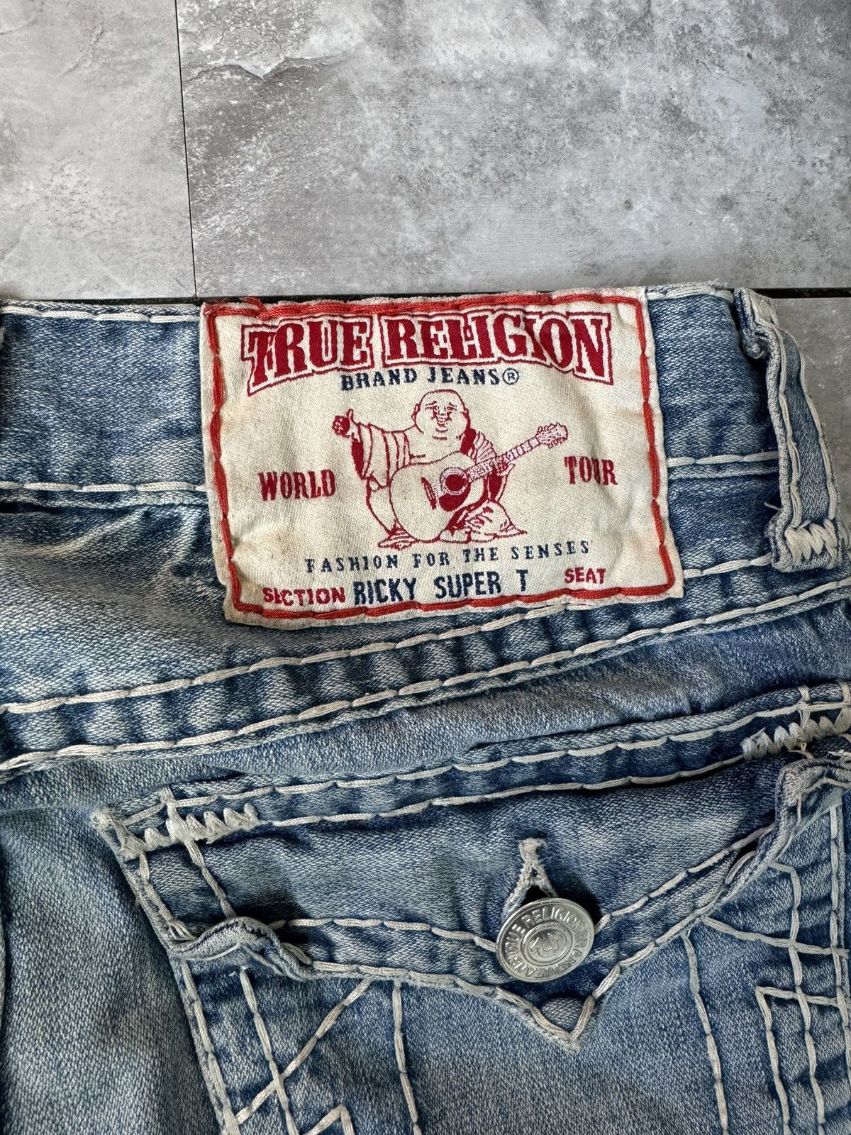 True Religion True Religion Ricky Super T sz 30 Size US 30 / EU 46 - 3 Thumbnail