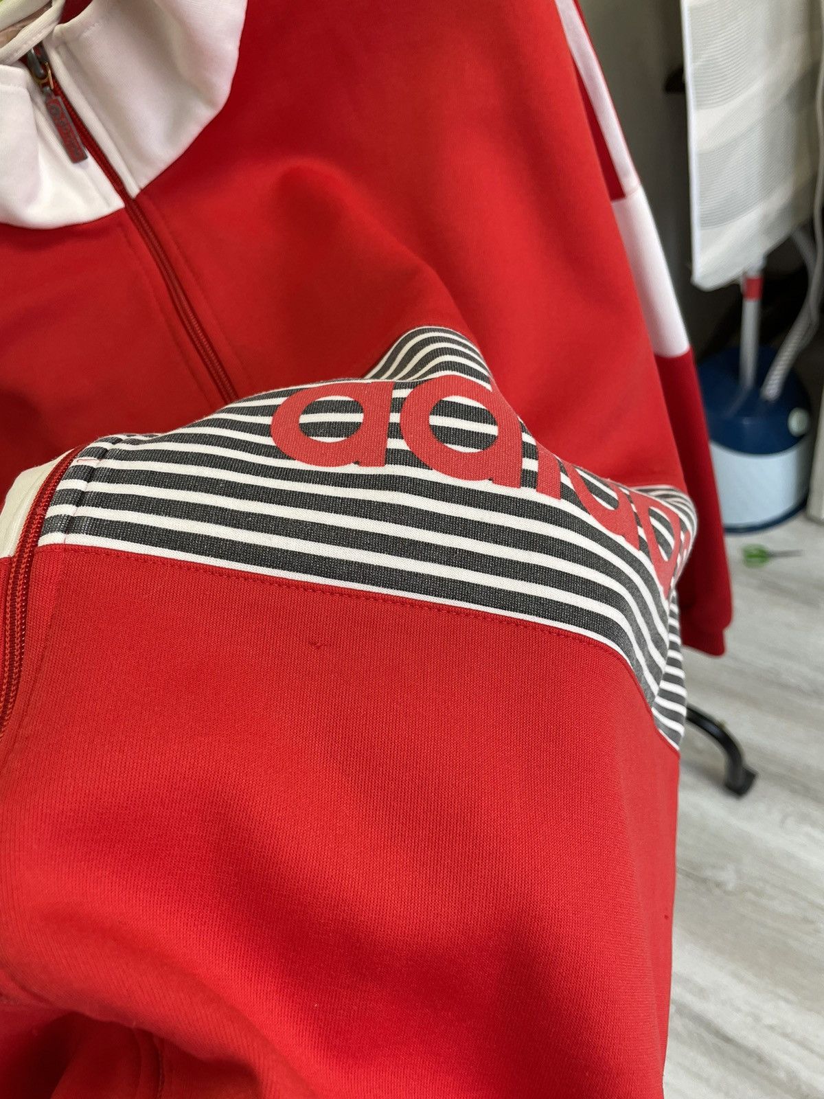 Adidas × Vintage Vintage Rare 80s Adidas Track top Striped Baggy Size US M / EU 48-50 / 2 - 10 Thumbnail