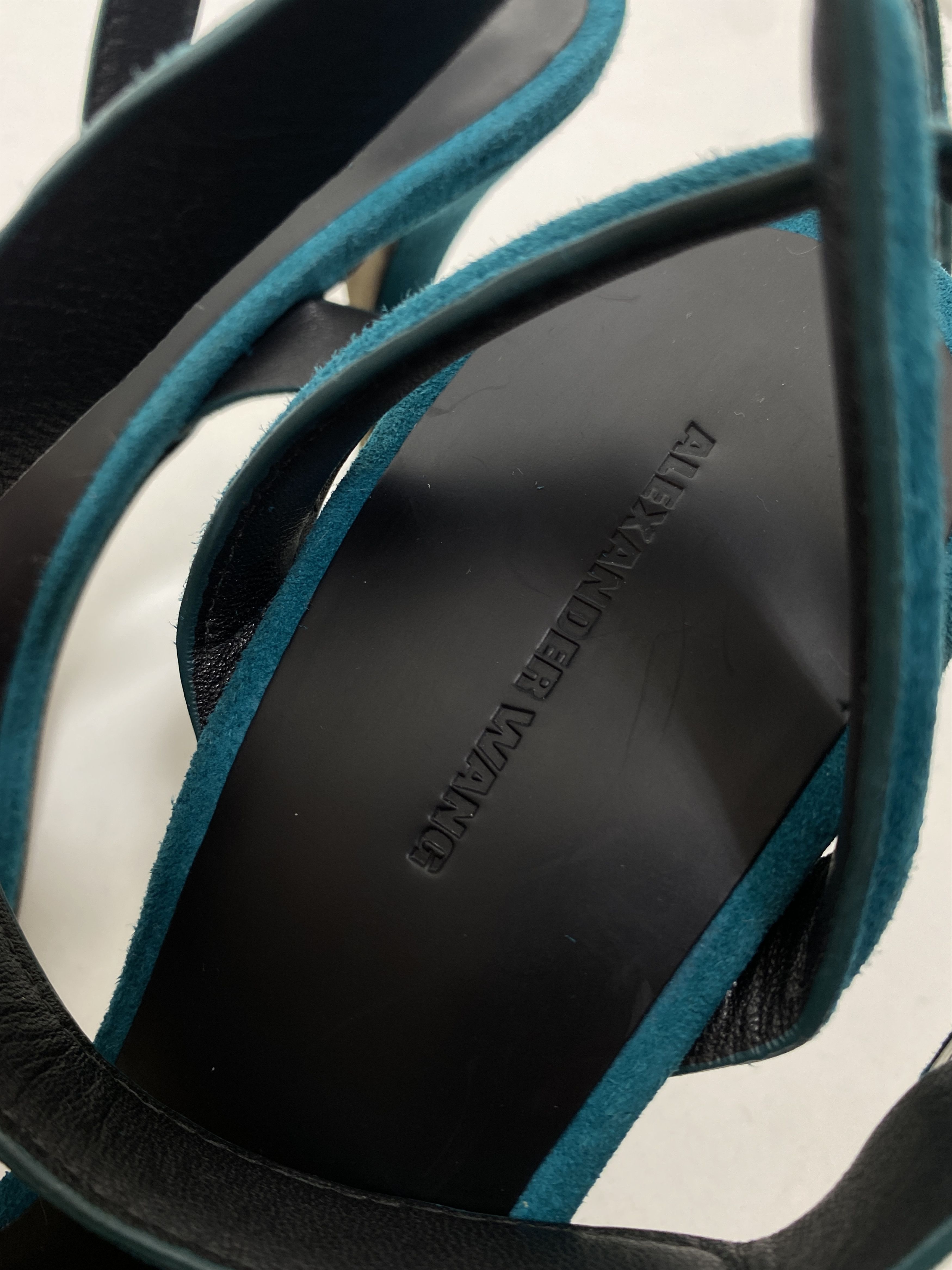 Alexander Wang Alexander Wang Turquoise Suede Heels Size US 10 / IT 40 - 5 Thumbnail