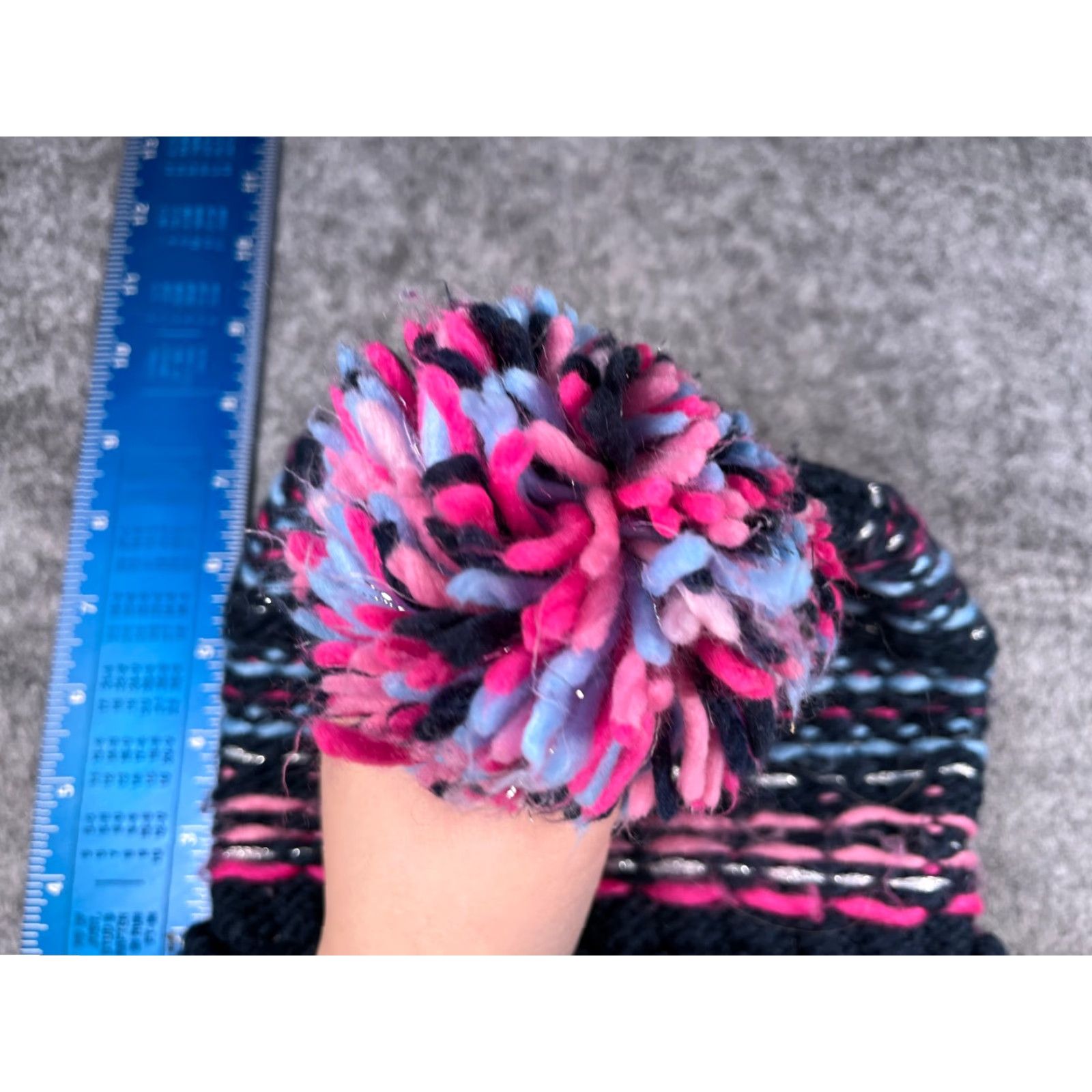 ZeroXposur ZeroXposur Beanie Toque Women L Pink Knit Acrylic Beanie Hat Womens Winter Fall Ski Outdoors Adjustable Lightweight Pattern Striped 90s? Size ONE SIZE - 4 Thumbnail