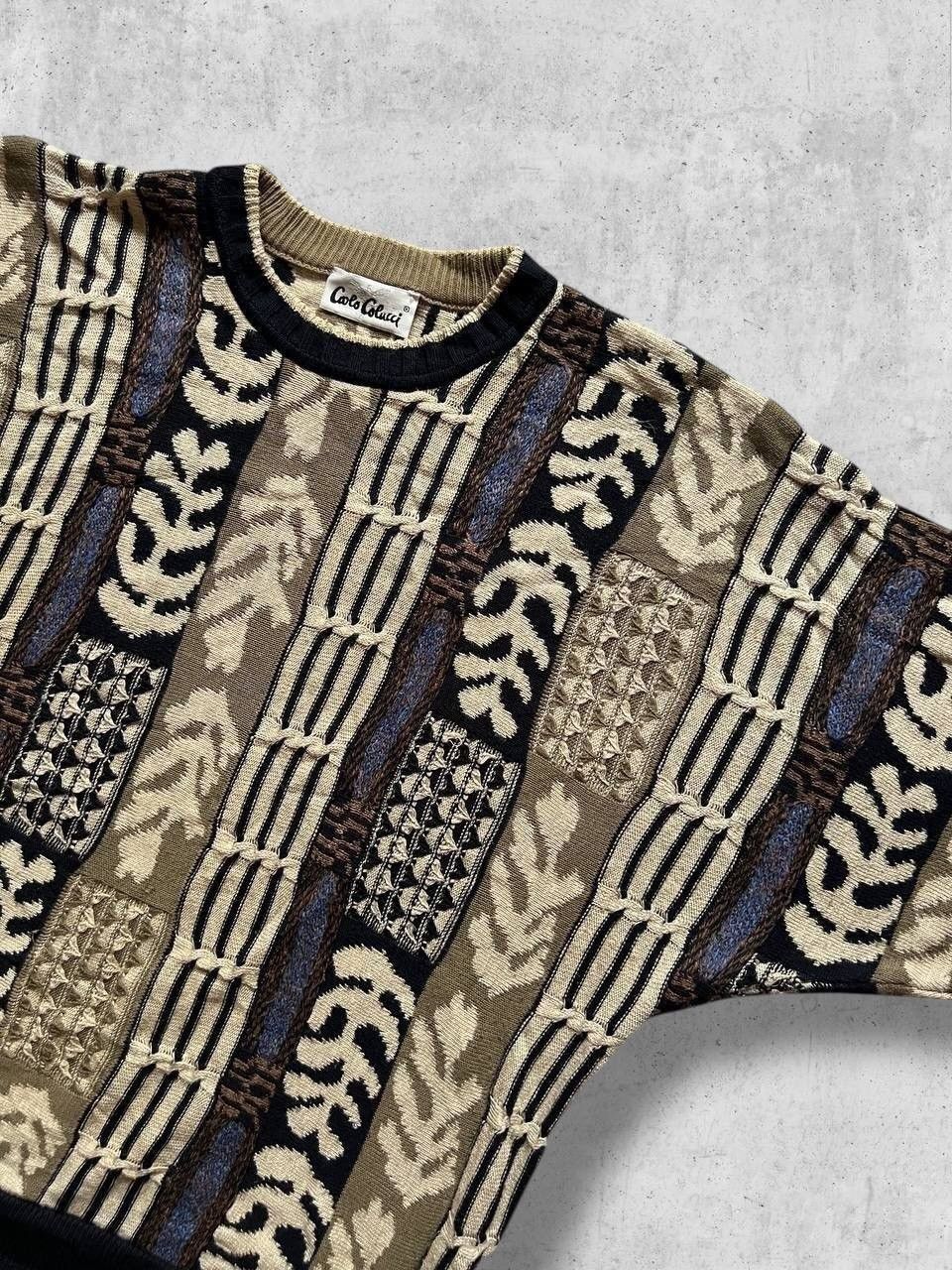 Carlo Colucci Carlo Colucci coloured vintage sweater sweatshirt wool Size US L / EU 52-54 / 3 - 5 Thumbnail