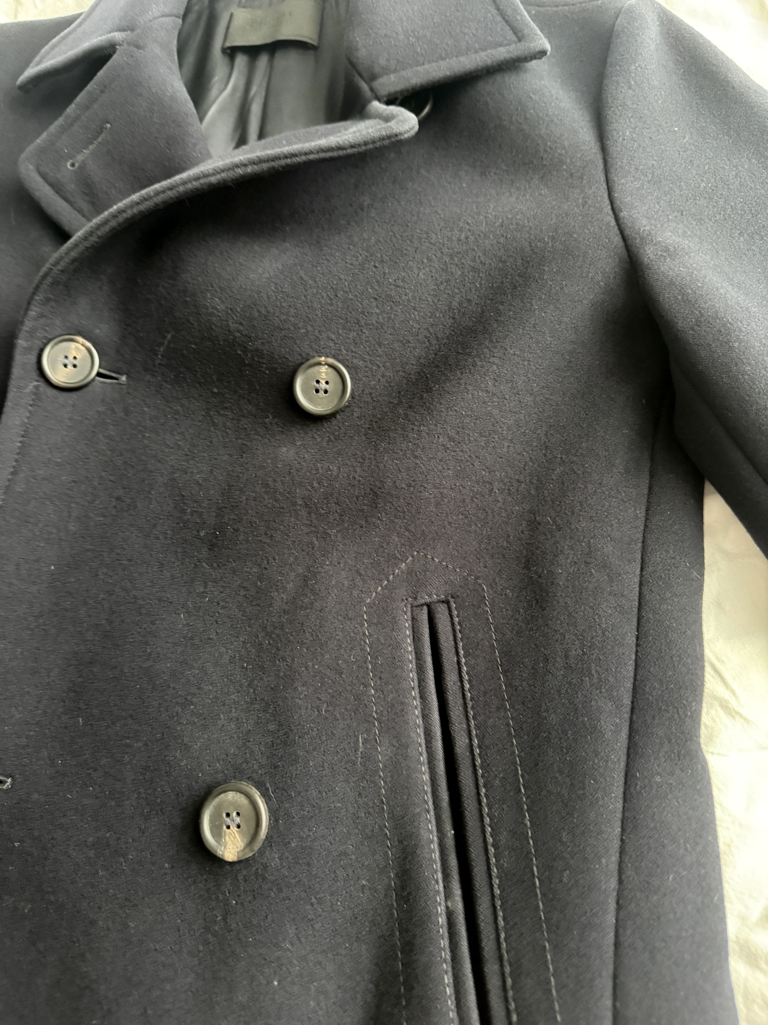 Prada Double Breasted Wool Pea Coat Size US M / EU 48-50 / 2 - 4 Thumbnail