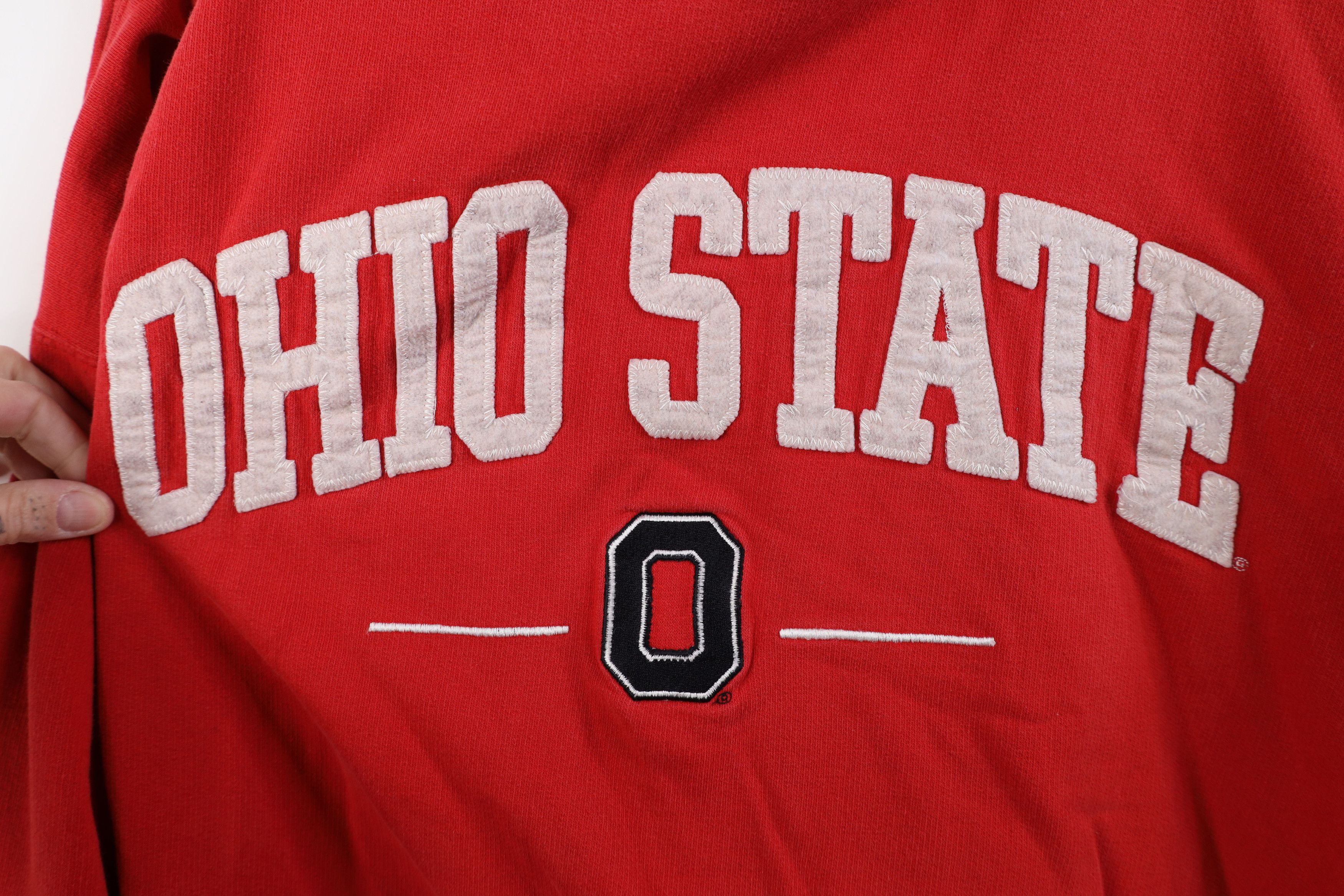 Vintage Vintage 90s Y2K Ohio State University Hoodie Sweatshirt Red Size XXL / US 16-18 / IT 52-54 - 6 Thumbnail