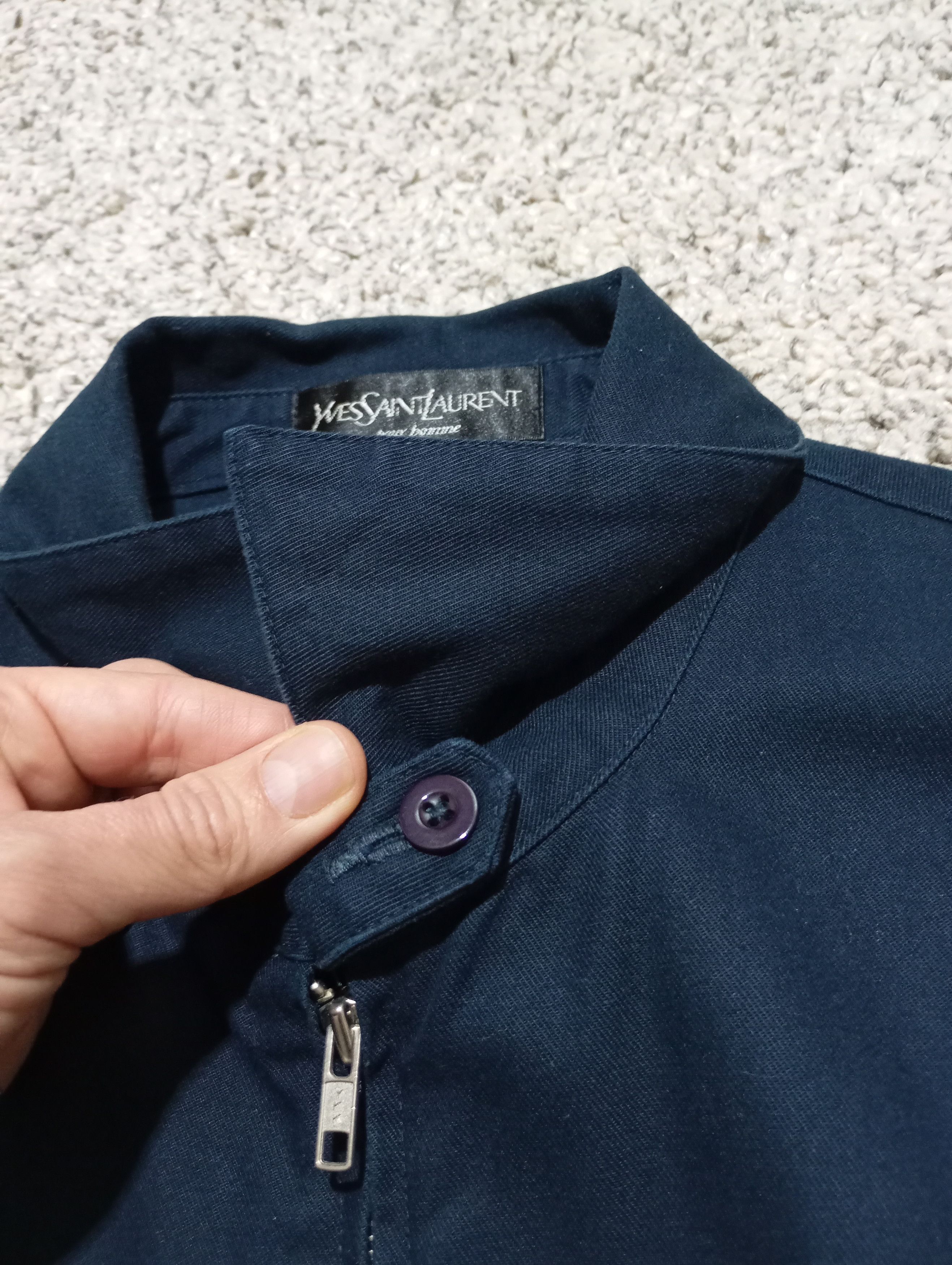 Yves Saint Laurent Yves Saint Laurent YSL Harrington Jacket Bleu Navy Size US XL / EU 56 / 4 - 8 Thumbnail