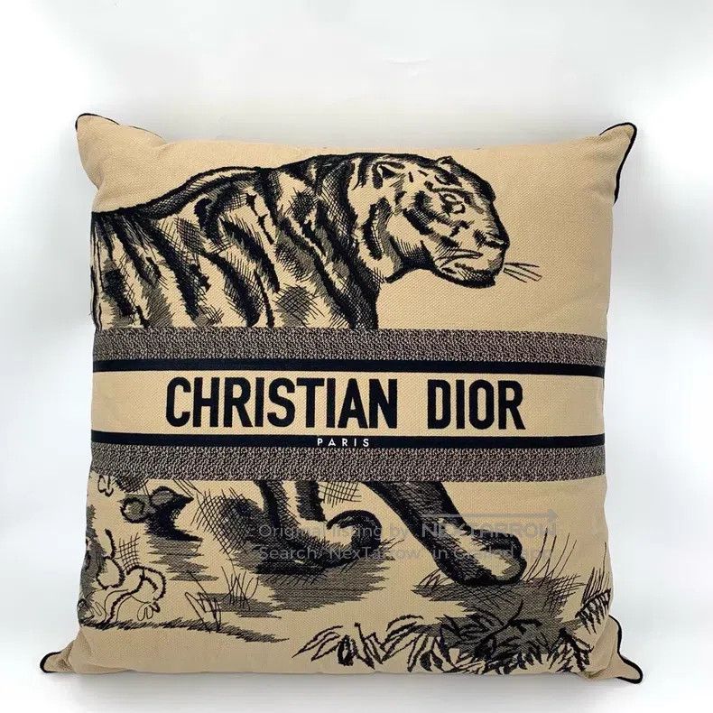 Dior Dior Zoo series logo letter pattern embroidered brown cush Size ONE SIZE - 1 Thumbnail