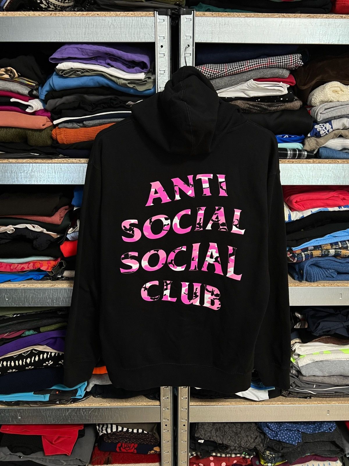 Anti Social Social Club Anti Social Social Club Black Hoodie Camo Pink Logo Size M Size US M / EU 48-50 / 2 - 5 Thumbnail