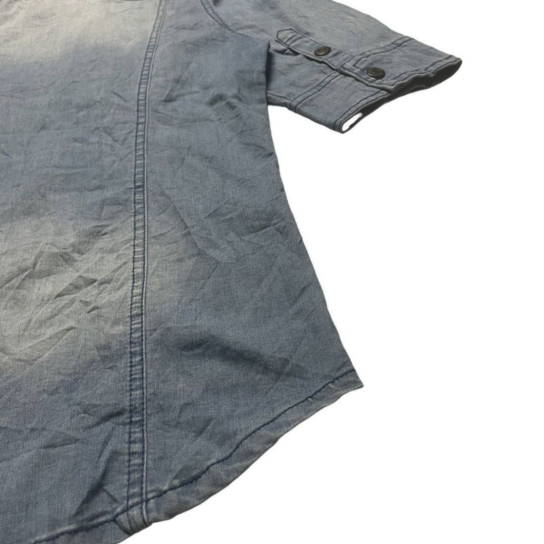 If Six Was Nine 🇯🇵 IN THE ATTIC BONDAGE PUNK SHORT SLEEVE DENIM JACKET Size US L / EU 52-54 / 3 - 8 Thumbnail