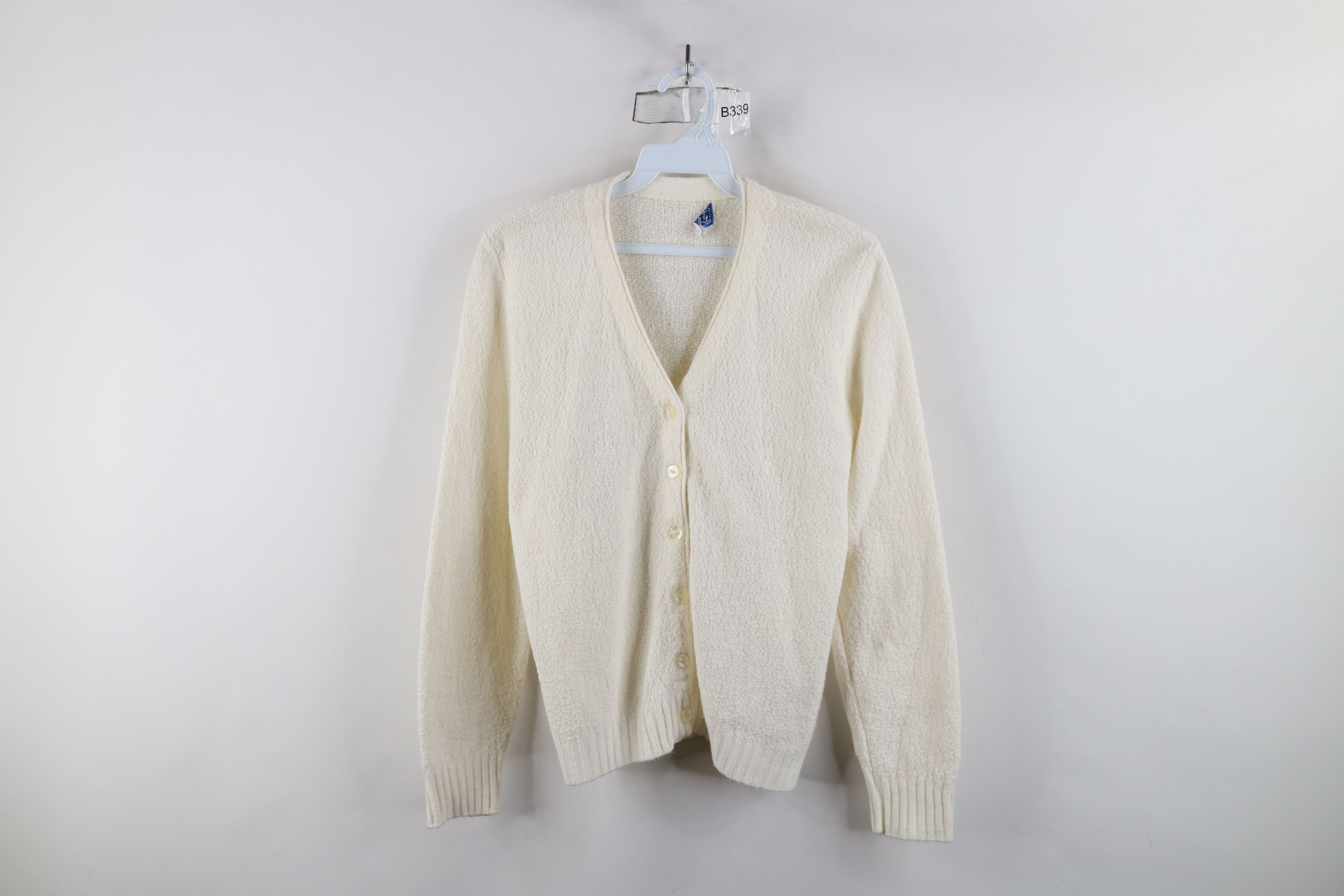 Vintage Vintage 50s 60s Streetwear Textured Knit Cardigan Sweater Size S / US 4 / IT 40 - 1 Thumbnail