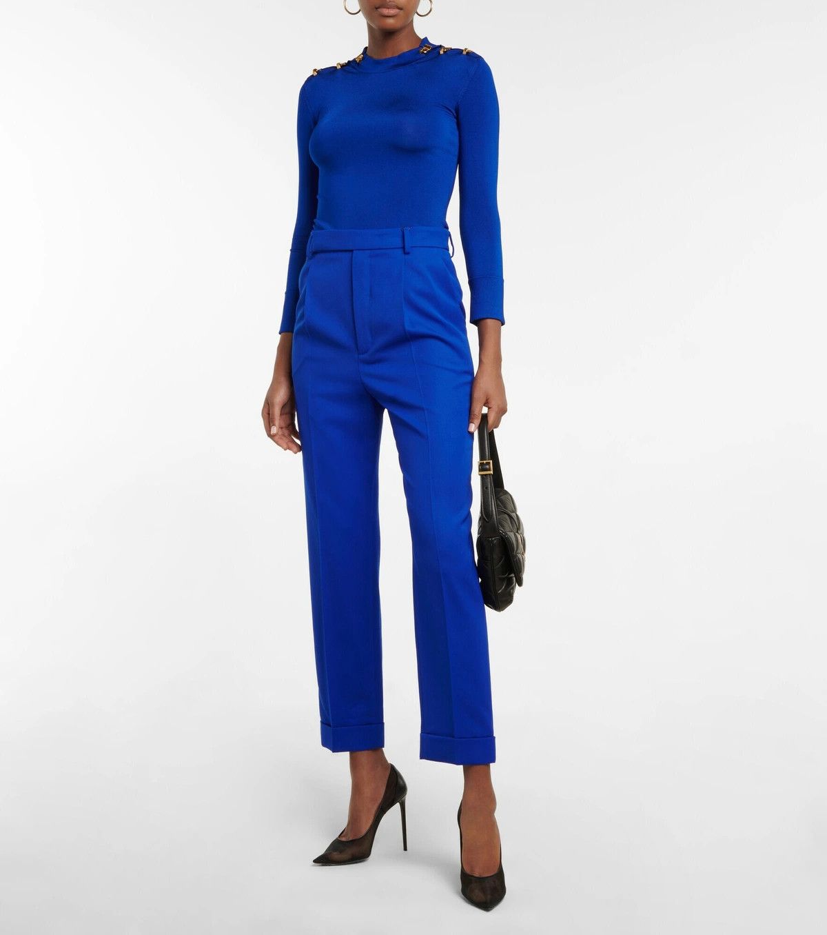 Saint Laurent Paris o1y0126 Casual Pant in Blue Size 27" / US 4 / IT 40 - 4 Thumbnail