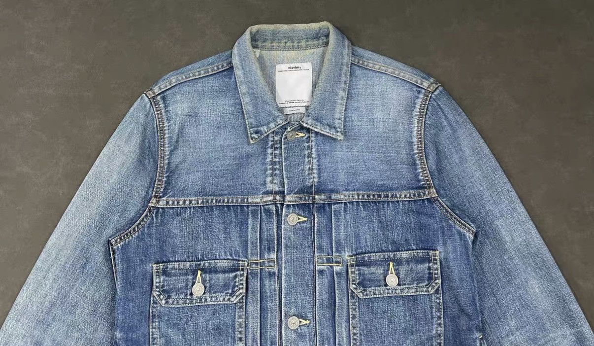 Visvim VISVIM SS 101 JKT DMGD Washed Denim Jacket J16 Size US M / EU 48-50 / 2 - 4 Thumbnail