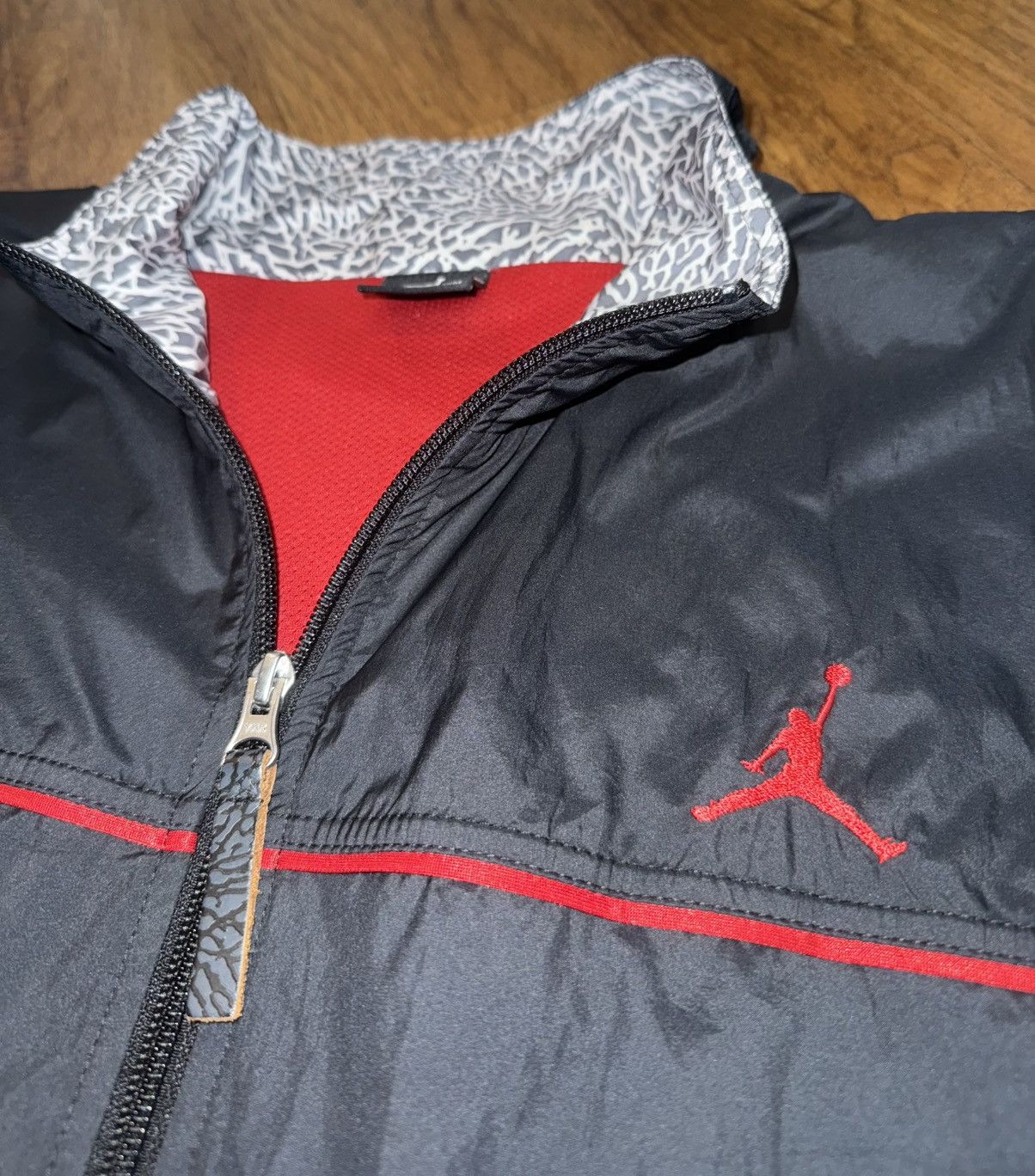 Nike Vintage Nike Jordan AJ3 Cement Jacket Black 100% Authentic L Size US L / EU 52-54 / 3 - 4 Thumbnail