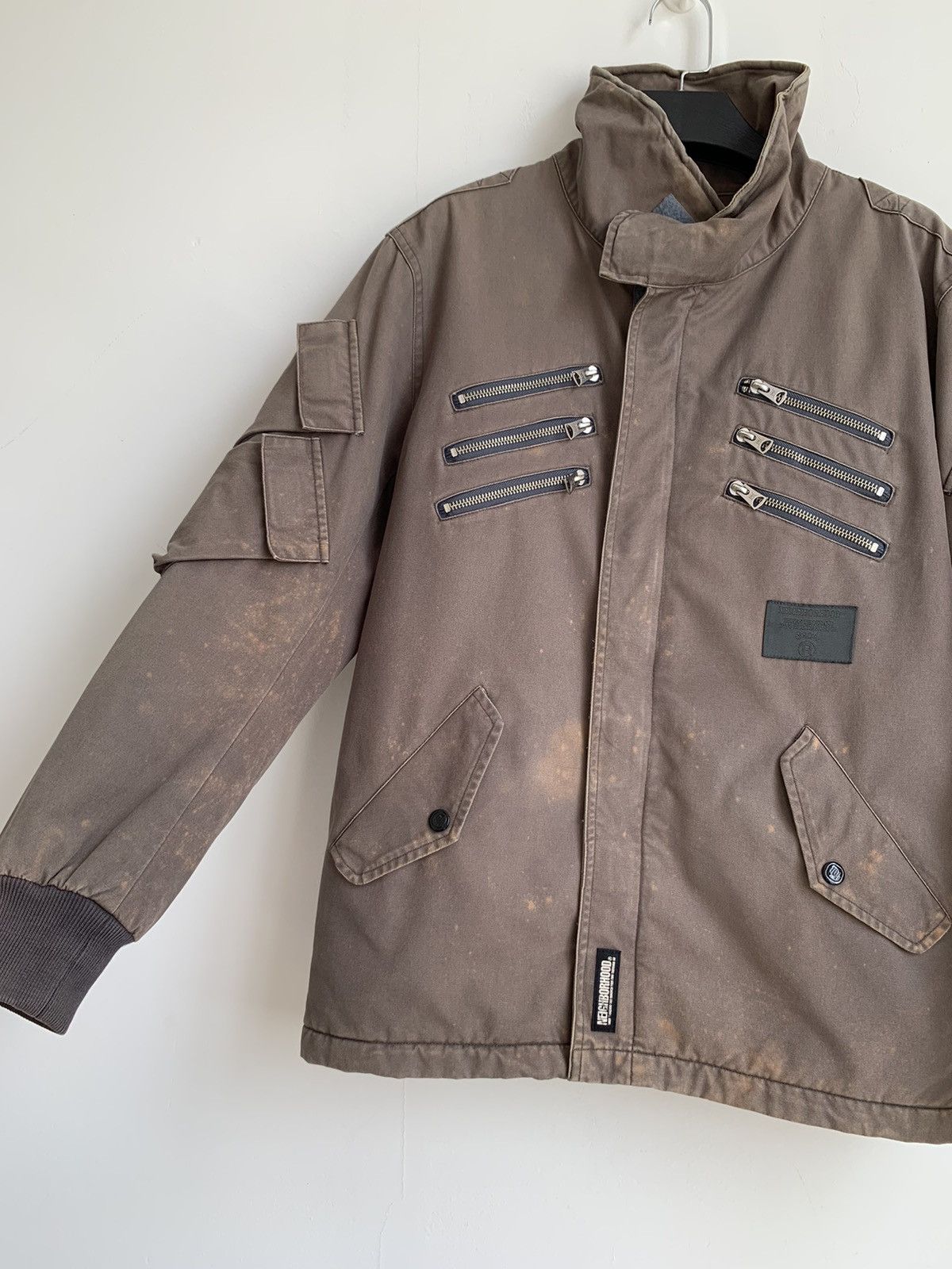 Neighborhood Neighborhood Punk Zipper Biker Distressed Jacket Size US S / EU 44-46 / 1 - 4 Thumbnail