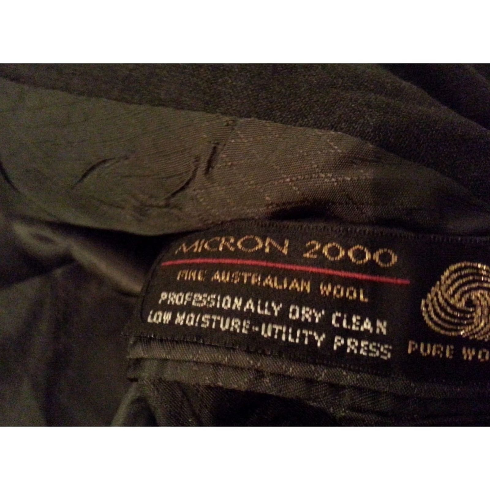 Hart Schaffner Marx Mens Hart Schaffner Marx Suit Grey Gray 40L Jacket Pants 30x33 Wool Size 40R - 5 Thumbnail