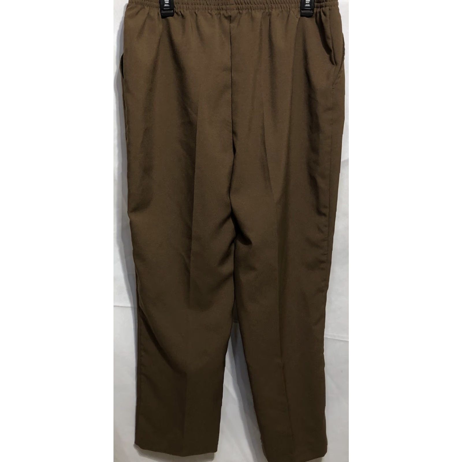 Blair Blair Dress Pants Slacks 18P Brown 34"W High Rise Straight Leg Pockets Size 40" / US 18 - 2 Thumbnail