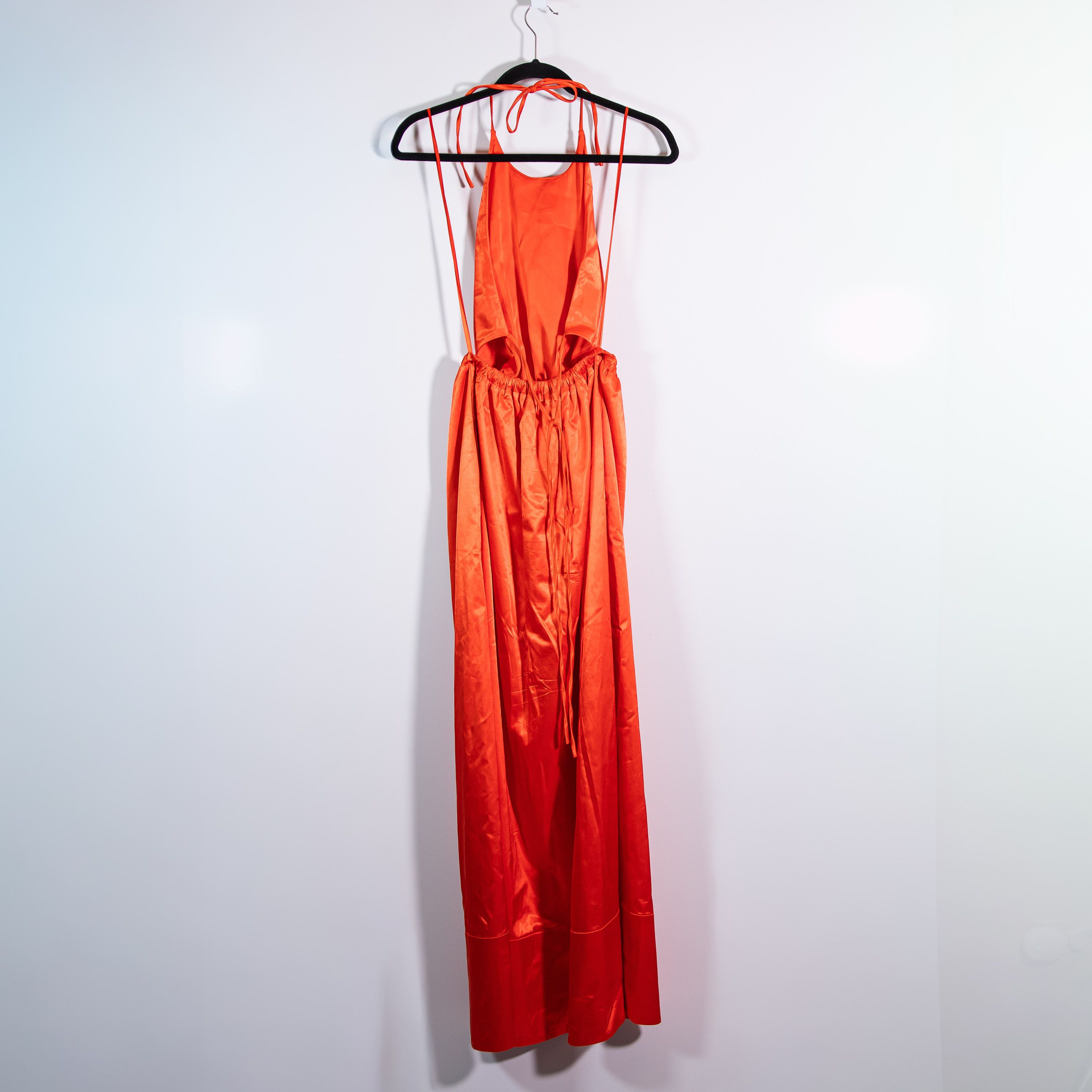 Staud Staud Sidney Satin Halter Neck Strappy Size M / US 6-8 / IT 42-44 - 2 Thumbnail