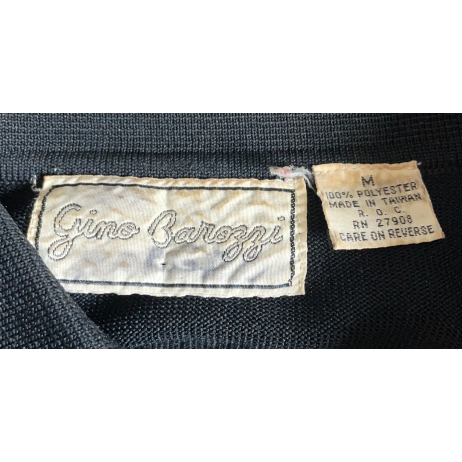 Vintage VINTAGE Gino Barozzi Polo Shirt Mens Small / Medium Black Red Stripe 70s Long Sleeve Polyester Striped Polo Shirt Mens Small Size US S / EU 44-46 / 1 - 3 Thumbnail