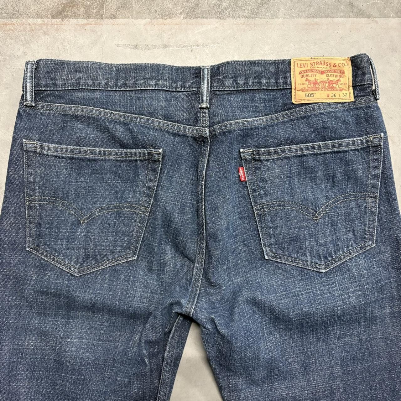 Levi's × Vintage Crazy Vintage Y2K/2000s Levis Grunge Dark Wash Denim Jeans! Size US 36 / EU 52 - 7 Thumbnail