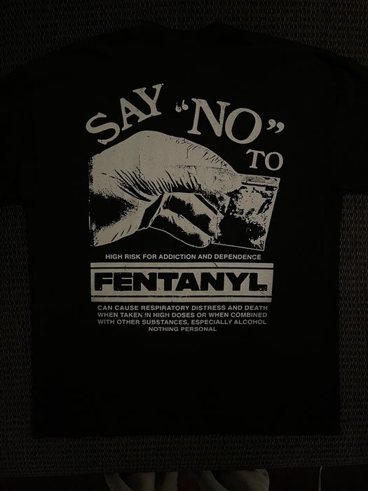 Streetwear Nothing Personal Blazzy Say No To Fentanyl T-Shirt | Grailed