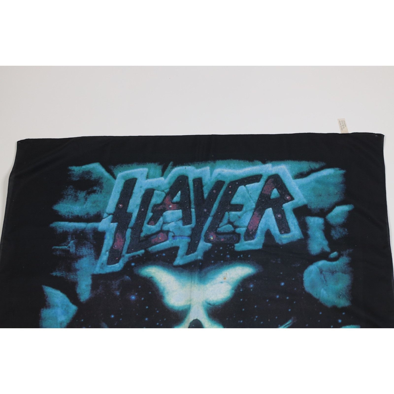 Vintage Vintage 90s Winterland Distressed Spell Out Slayer Band Flag Size ONE SIZE - 2 Thumbnail