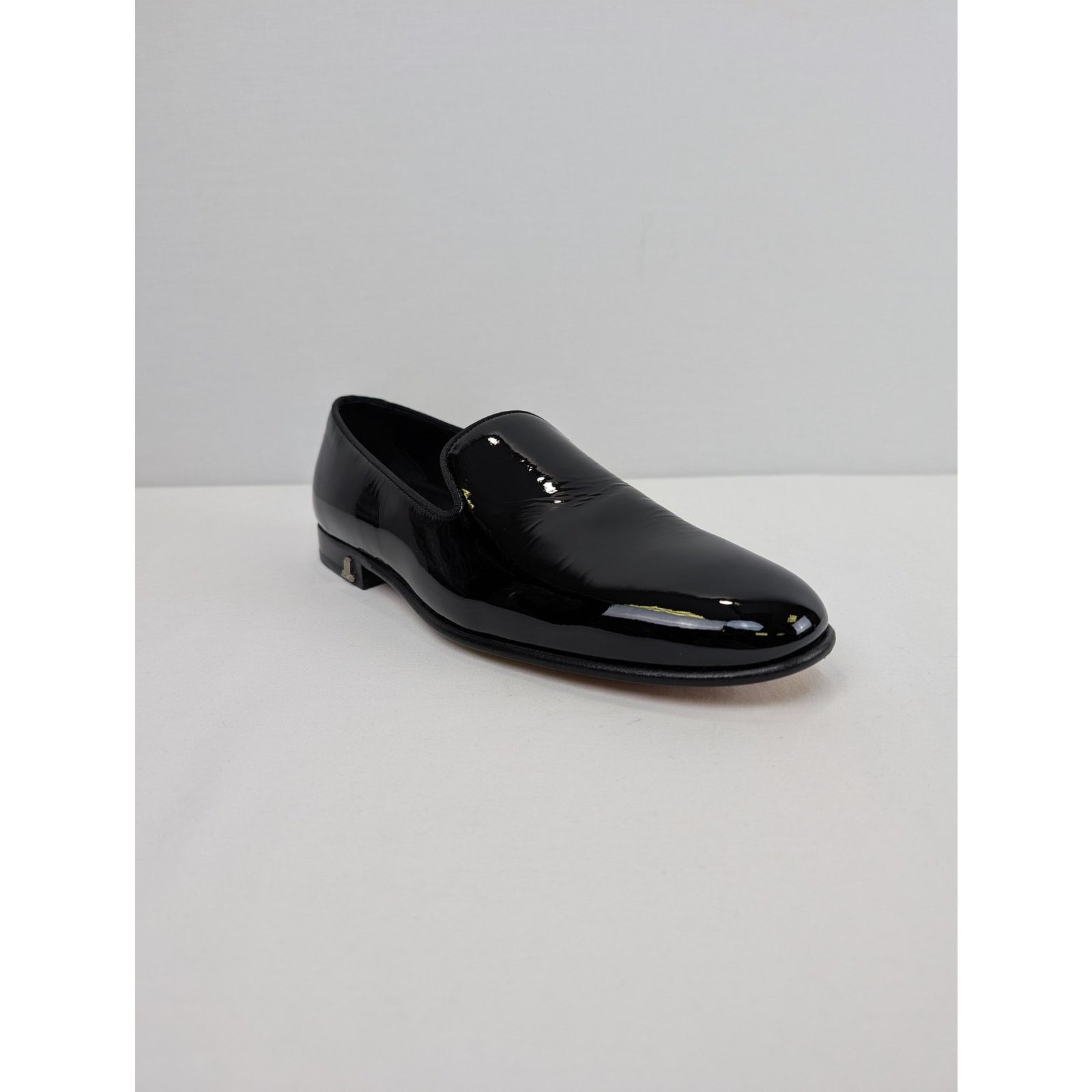 Lanvin o1rshd1 Patent Leather Loafer Shoe Boots in Black Size US 11 / EU 44 - 2 Thumbnail