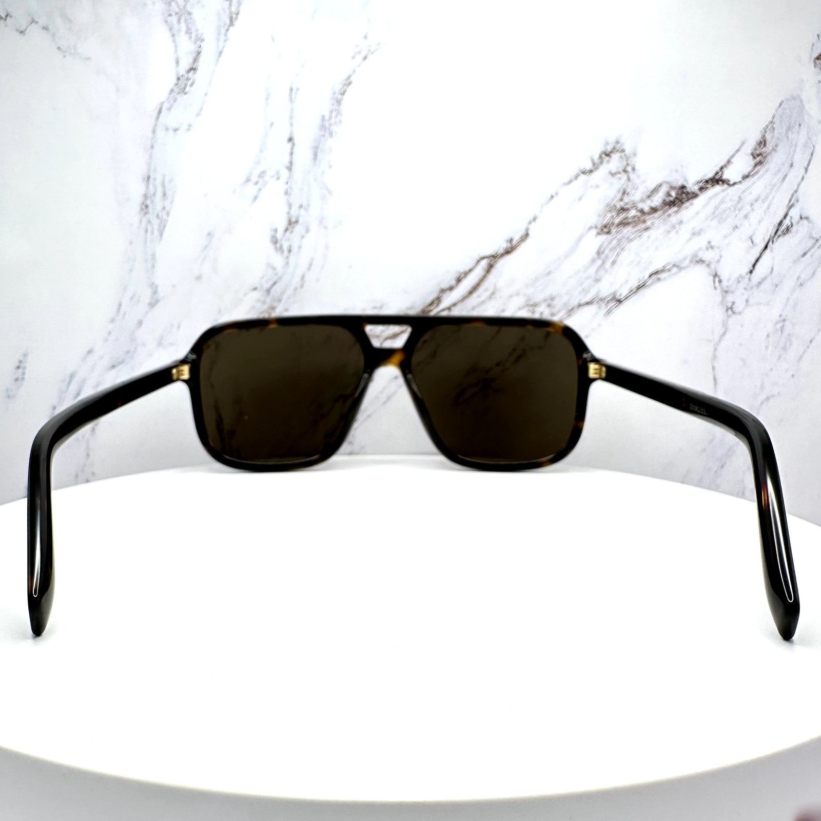 Dolce & Gabbana New Dolce & Gabbana Sunglasses Brown Aviator Pilot Gold Size ONE SIZE - 15 Thumbnail