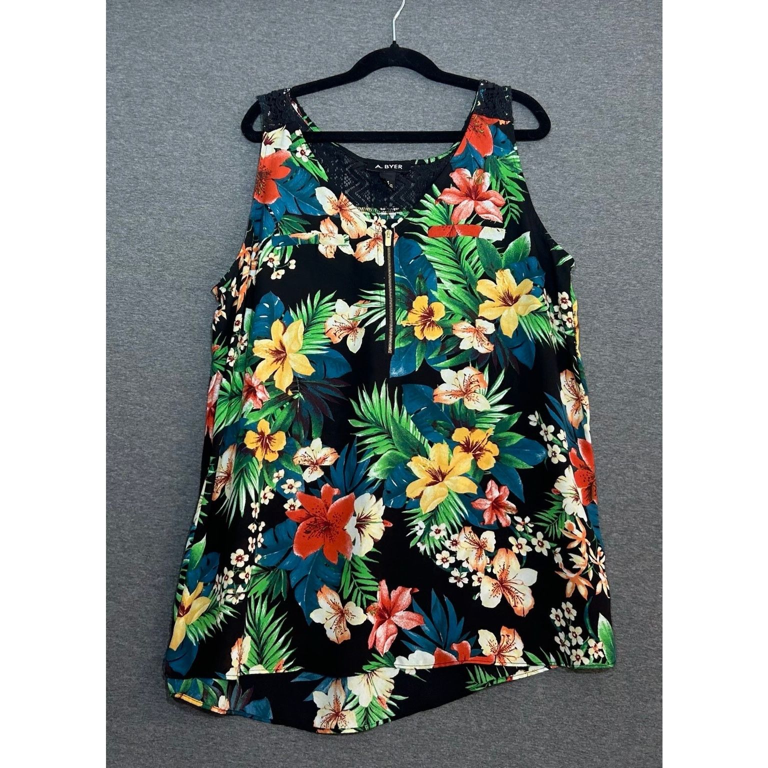 Other A. Byer | Floral Sleeveless Top Polyester | Medium Size M / US 6-8 / IT 42-44 - 1 Thumbnail