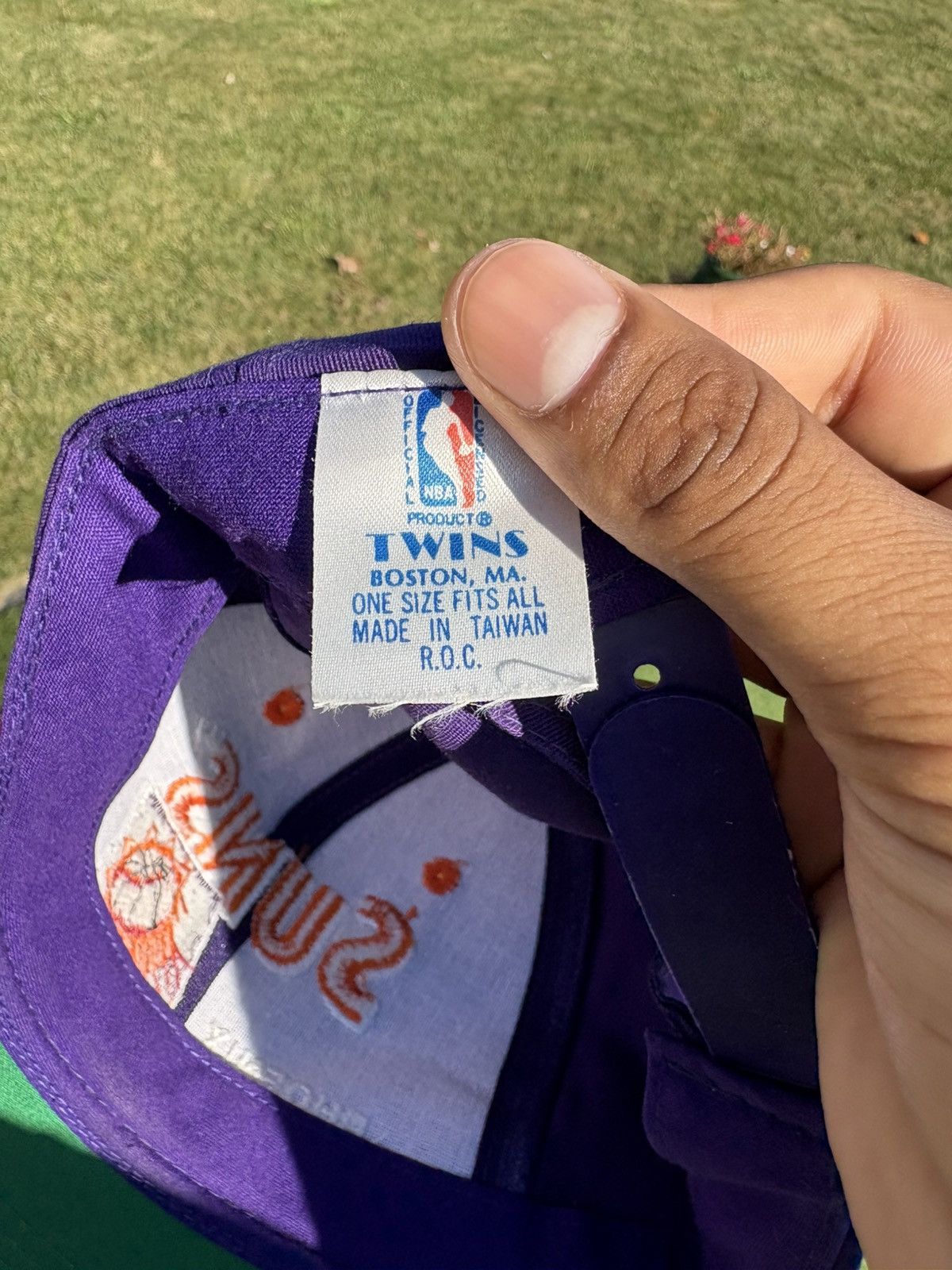 Twins Enterprise Inc. Phoenix Suns NBA Twins Vintage 90s Logo Script Snapback Hat Size ONE SIZE - 8 Thumbnail